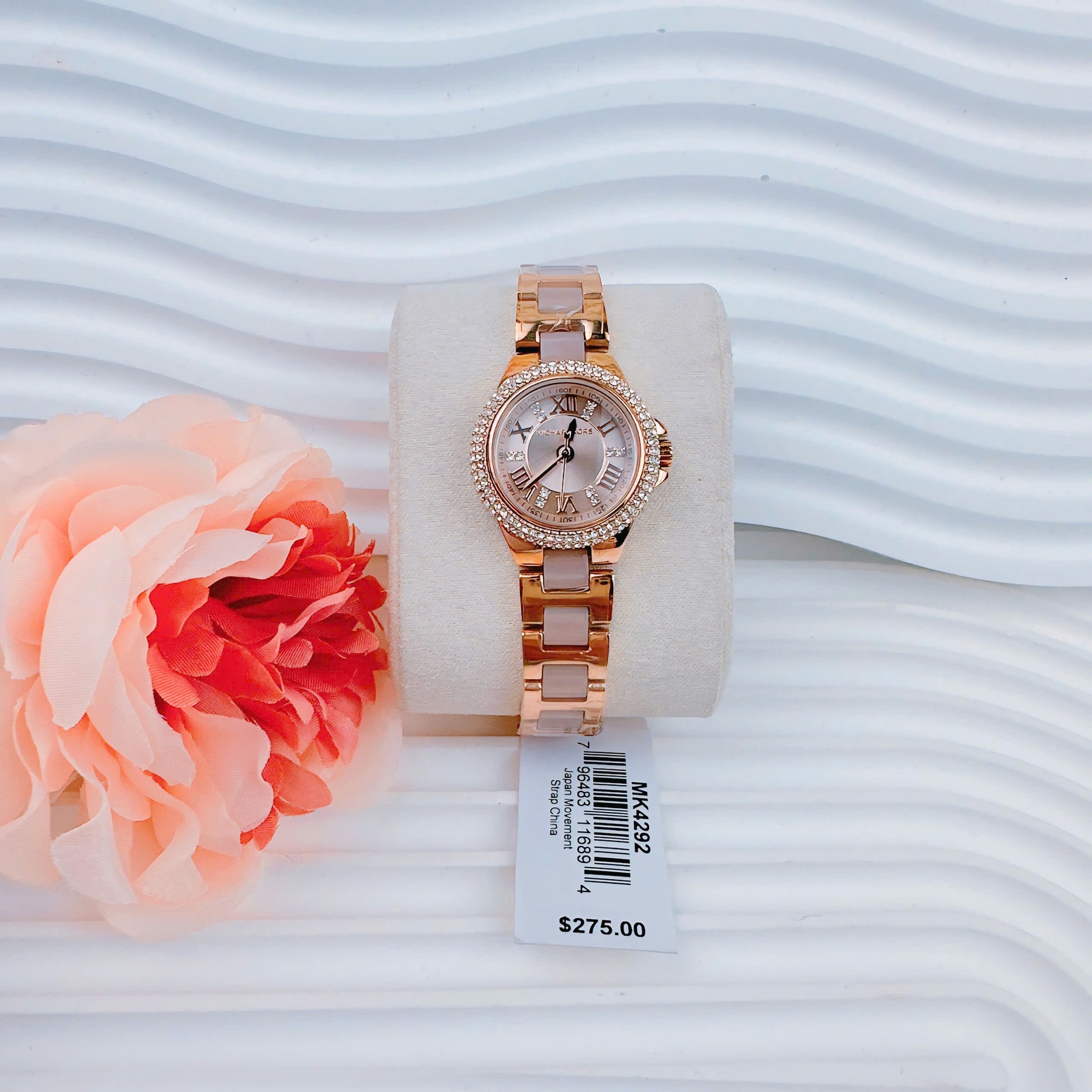 Đồng Hồ Michael Kors Petite |Nữ Giới |Mâm Xôi |Dây Kim Loại Rose Gold Mix Acetate |Máy Pin (Quartz) |Size 28mm |donghogiatot.vn