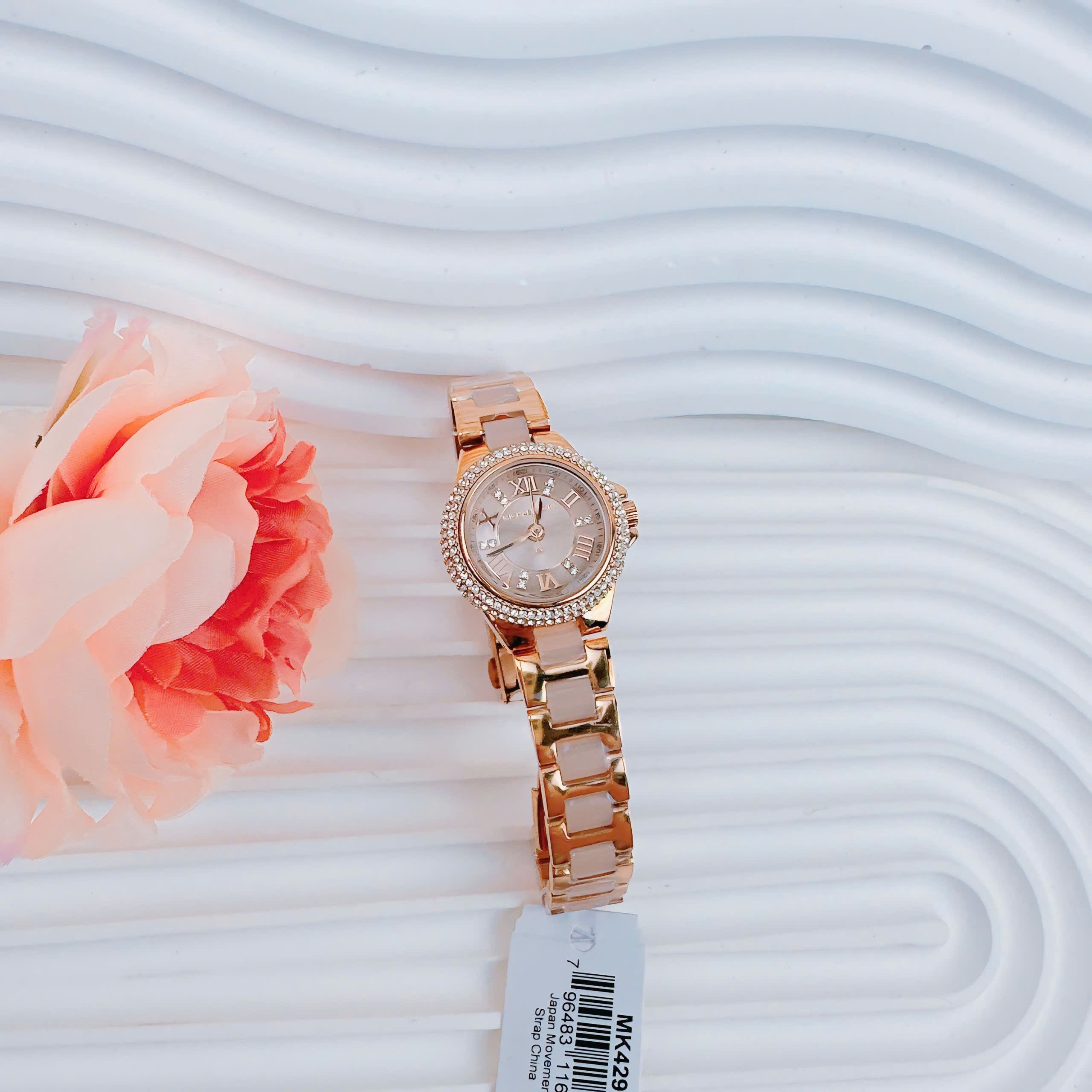 Đồng Hồ Michael Kors Petite |Nữ Giới |Mâm Xôi |Dây Kim Loại Rose Gold Mix Acetate |Máy Pin (Quartz) |Size 28mm |donghogiatot.vn