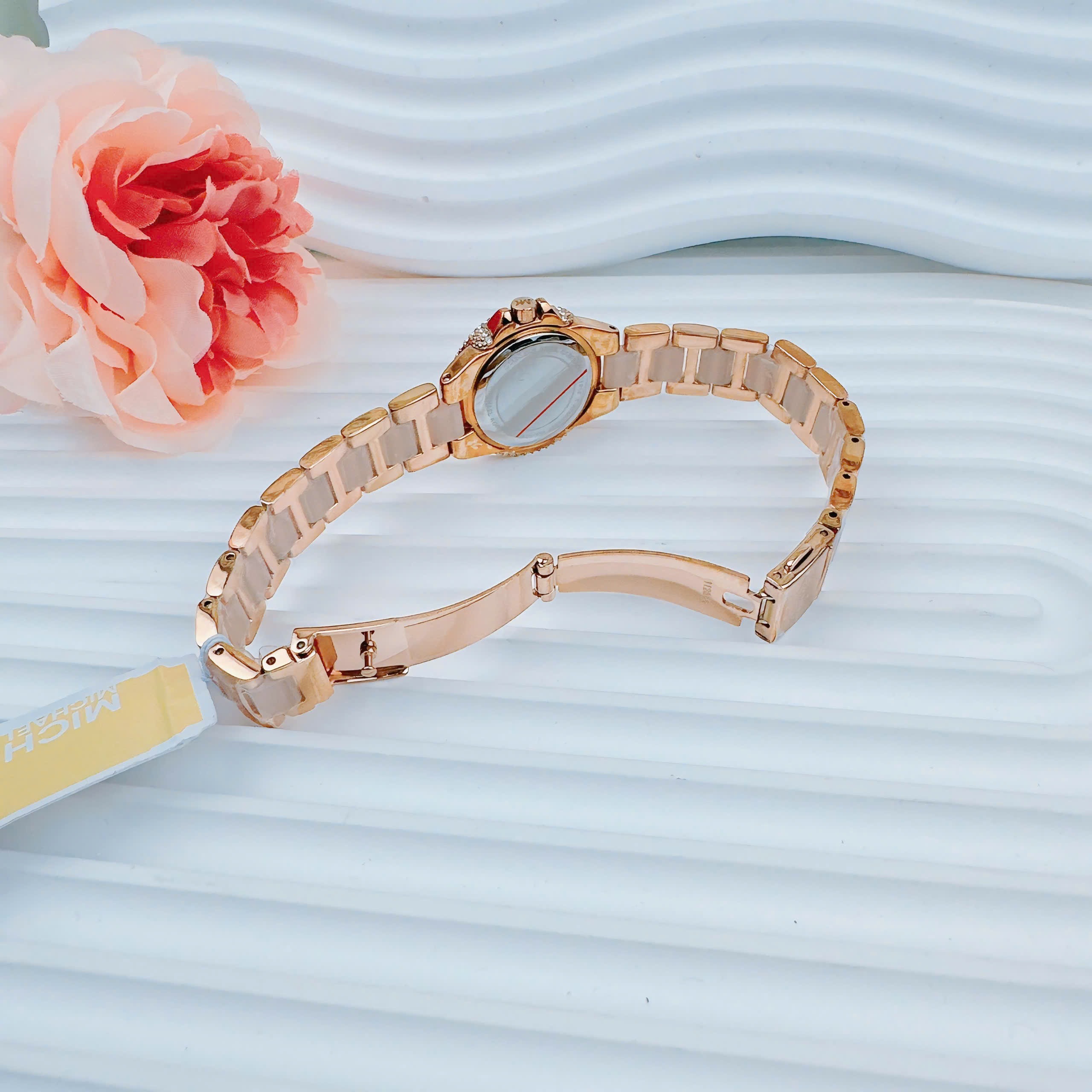 Đồng Hồ Michael Kors Petite |Nữ Giới |Mâm Xôi |Dây Kim Loại Rose Gold Mix Acetate |Máy Pin (Quartz) |Size 28mm |donghogiatot.vn