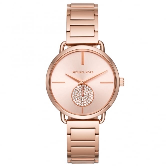 Đồng Hồ Michael Kors Portia |Nữ Giới |Đính Đá |Dây Kim Loại Rose Gold |Máy Pin (Quartz) |Size 37mm |donghogiatot.vn