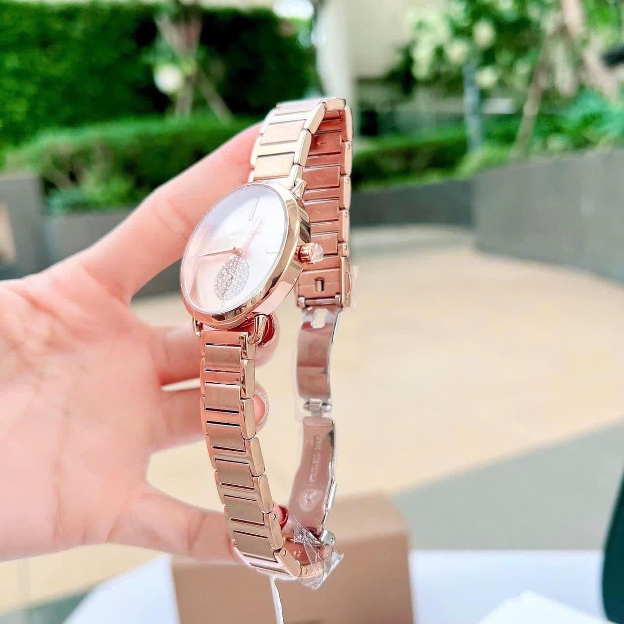 Đồng Hồ Michael Kors Portia |Nữ Giới |Đính Đá |Dây Kim Loại Rose Gold |Máy Pin (Quartz) |Size 37mm |donghogiatot.vn