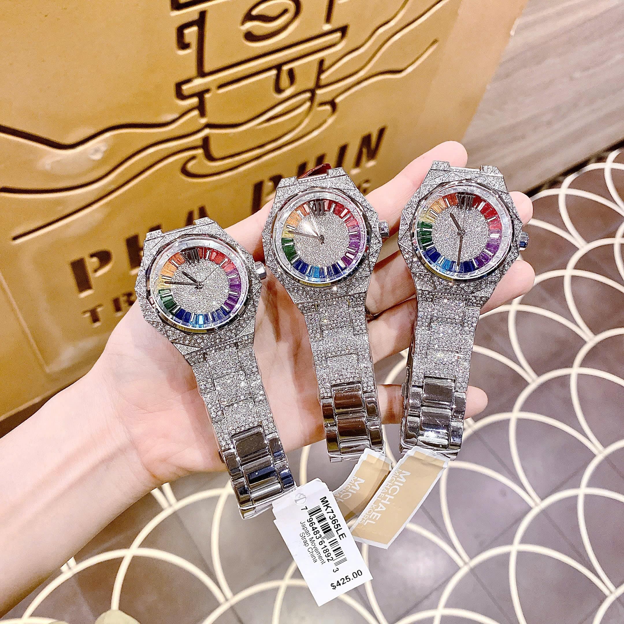 Đồng Hồ Michael Kors Raquel Limited Edition |Unisex |Đính Đá |7 Màu |Dây Kim Loại |Máy Pin (Quartz) |Size 41mm |donghogiatot.vn