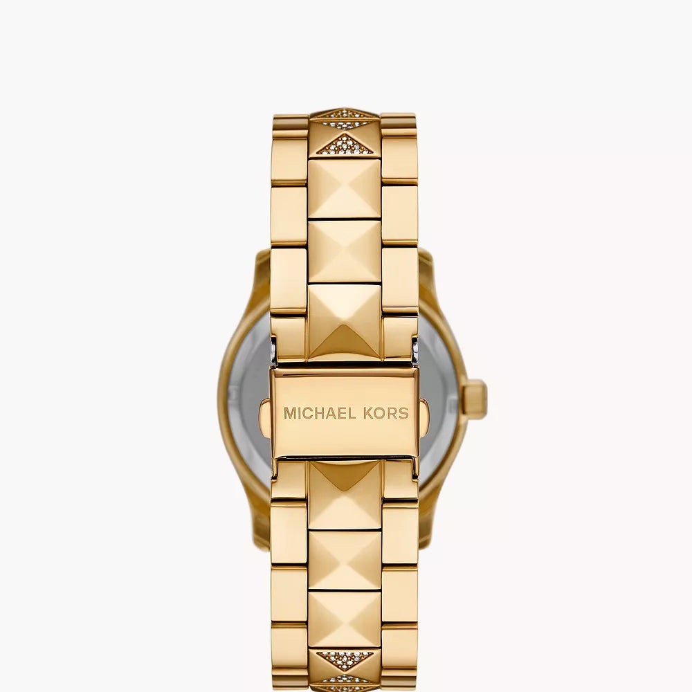 Đồng Hồ Michael Kors Runway |Nữ Giới |Mặt Xanh Lá |Dây Kim Loại Vàng Gold |Máy Pin (Quartz) |Size 38mm |donghogiatot.vn