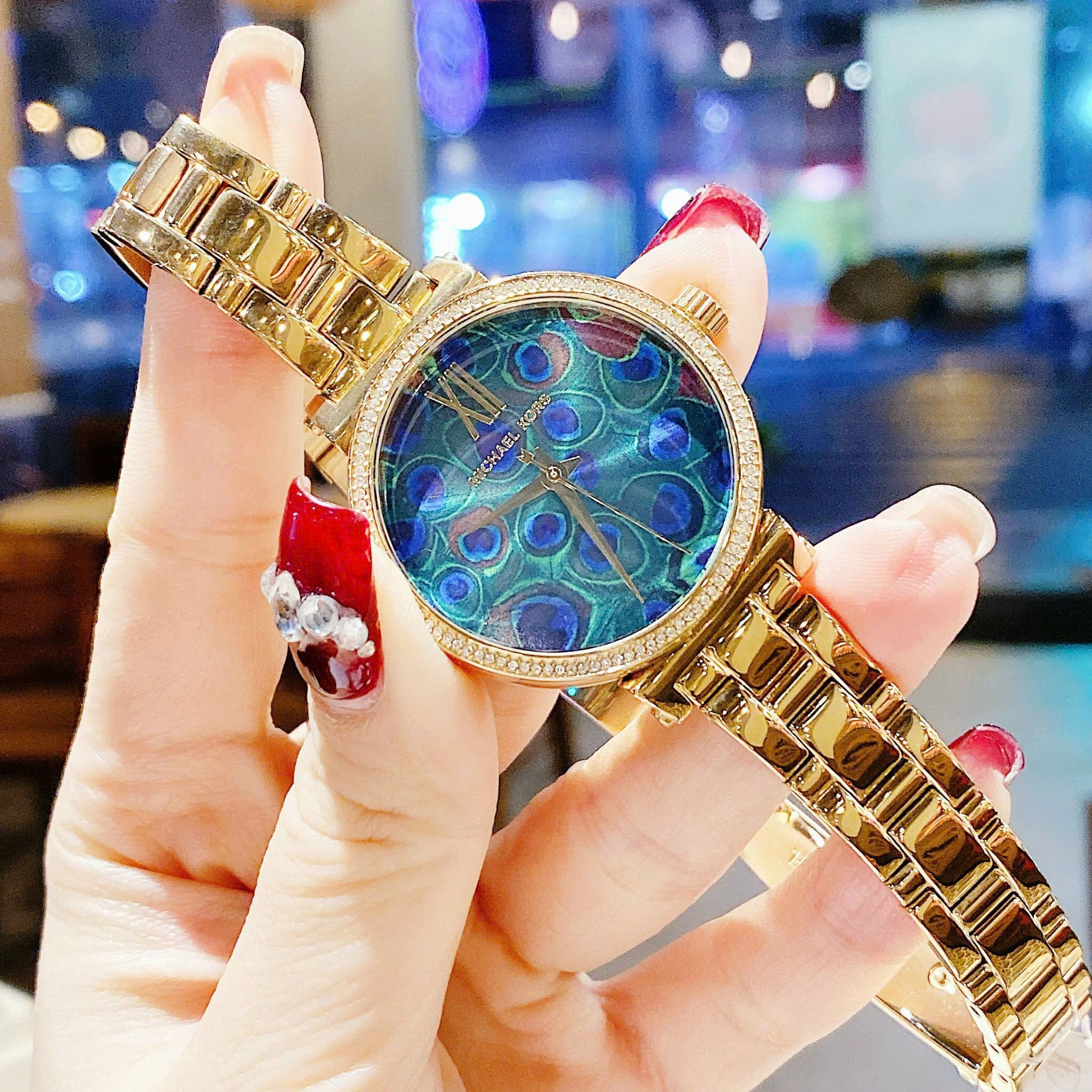 Đồng Hồ Michael Kors Sofie |Nữ Giới |Chim Công |Dây Kim Loại Vàng Gold |Máy Pin (Quartz) |Size 36mm |donghogiatot.vn