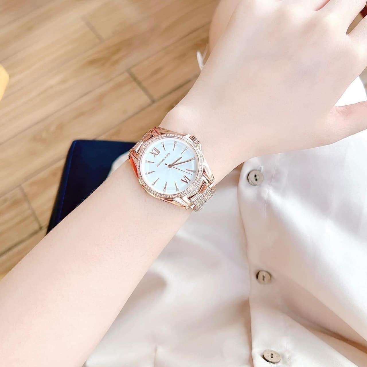 Đồng Hồ Michael Kors Whitney |Nữ Giới |Rose Gold |Đính Đá |Dây Kim Loại |Máy Pin (Quartz) |Size 38mm |donghogiatot.vn