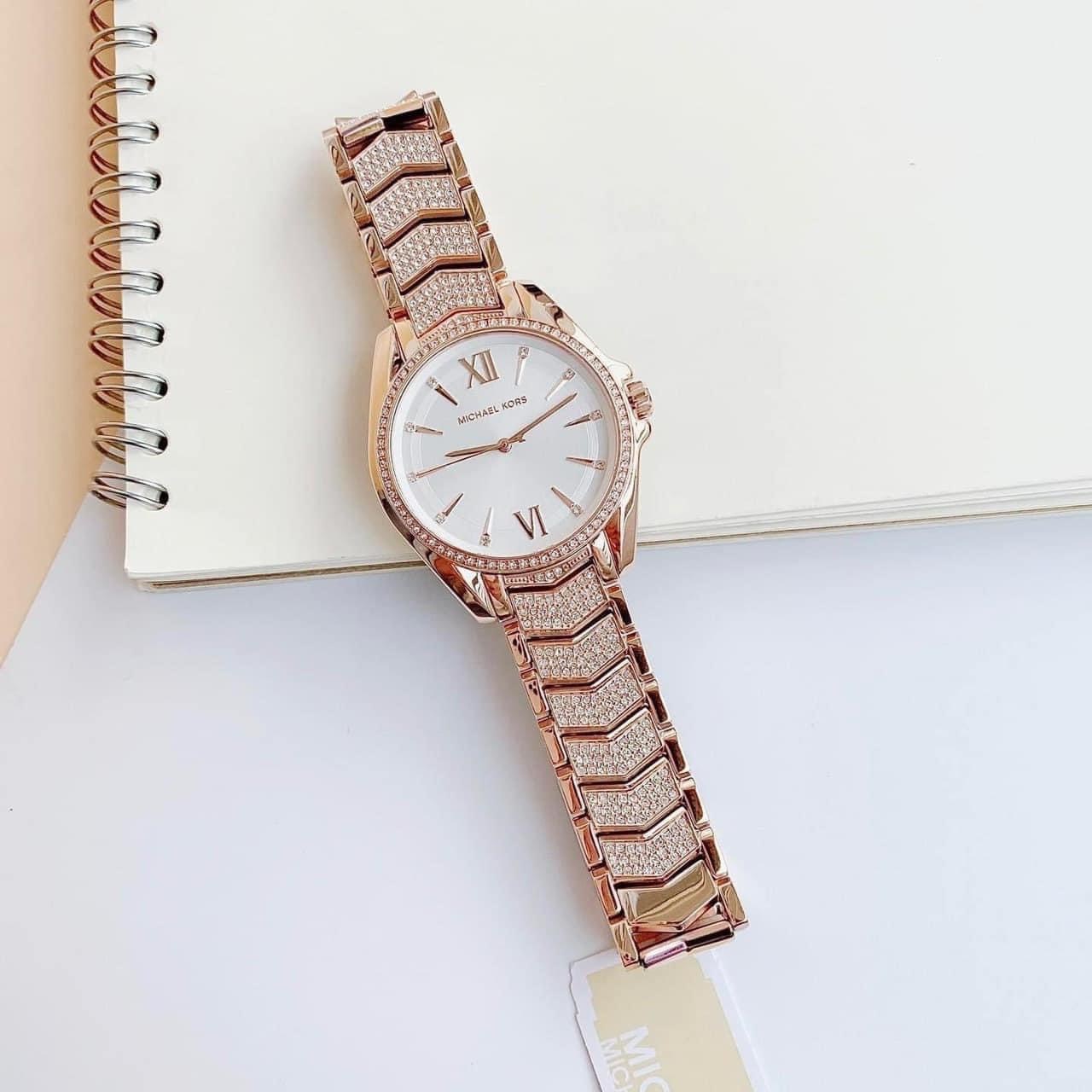 Đồng Hồ Michael Kors Whitney |Nữ Giới |Rose Gold |Đính Đá |Dây Kim Loại |Máy Pin (Quartz) |Size 38mm |donghogiatot.vn