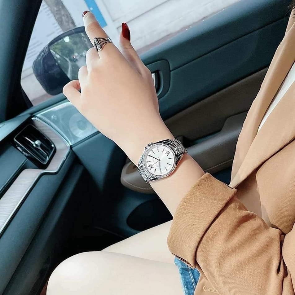 Đồng Hồ Michael Kors Whitney |Nữ Giới |Silver |Đính Đá |Dây Kim Loại |Máy Pin (Quartz) |Size 38mm |donghogiatot.vn