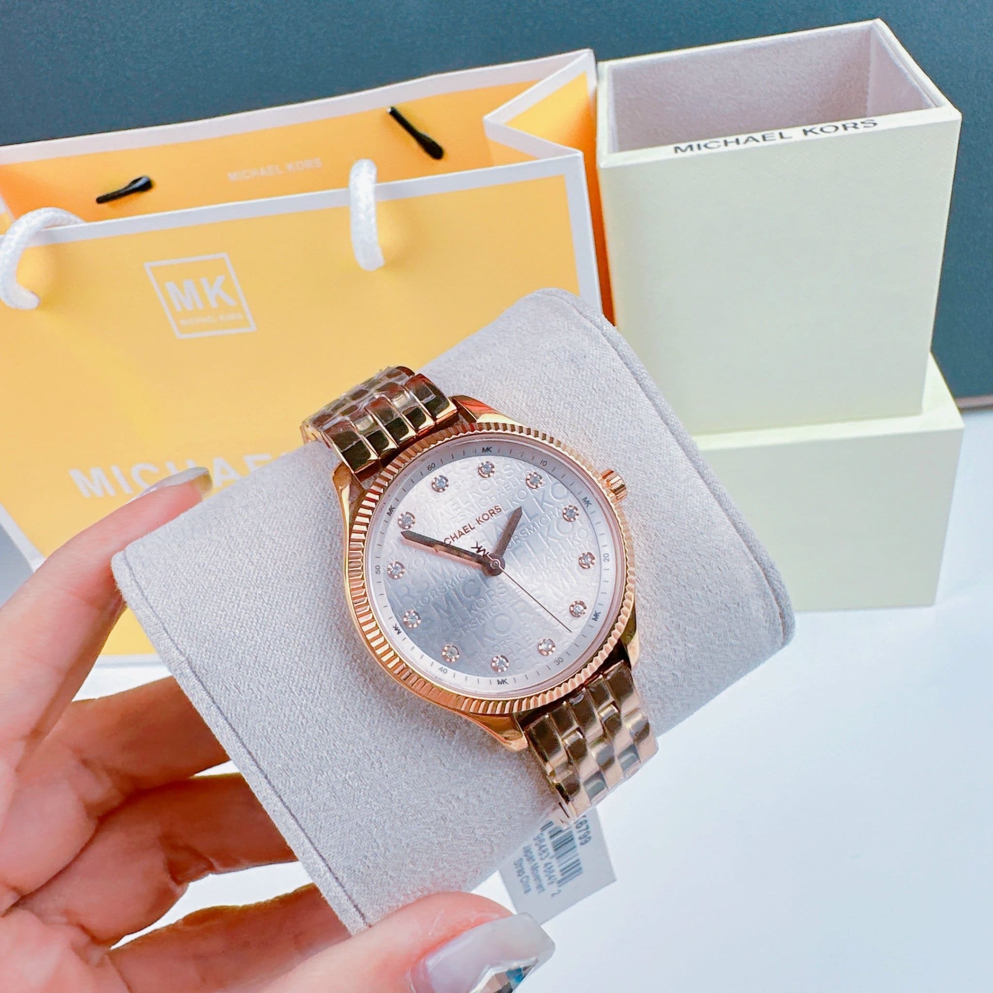 Đồng Hồ Michael Kors Lexington |Nữ Giới |Mặt Trắng |Dây Kim Loại Rose Gold |Máy Pin (Quartz) |Size 36mm |donghogiatot.vn
