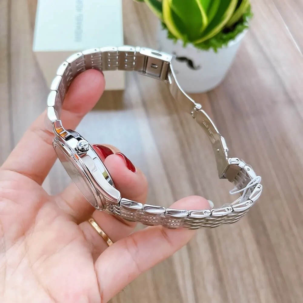 Đồng Hồ Michael Kors Lexington |Nữ Giới |Mặt Trắng |Dây Kim Loại Silver |Máy Pin (Quartz) |Size 36mm |donghogiatot.vn