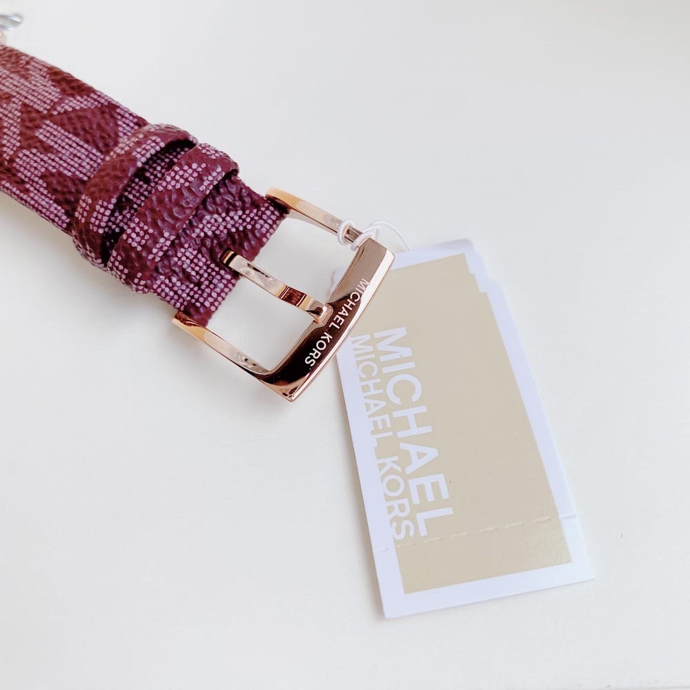 Đồng Hồ Michael Kors Parker |Nữ Giới |Rose Gold |Dây Da Đỏ |Máy Pin (Quartz) |Size 39mm |donghogiatot.vn