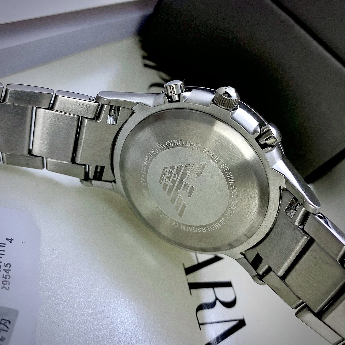 Đồng Hồ Emporio Armani Mặt Tròn Mặt Trắng |Nam Giới |Dây Kim Loại |Máy Pin (Quartz) |Size 42mm |Donghogiatot.vn