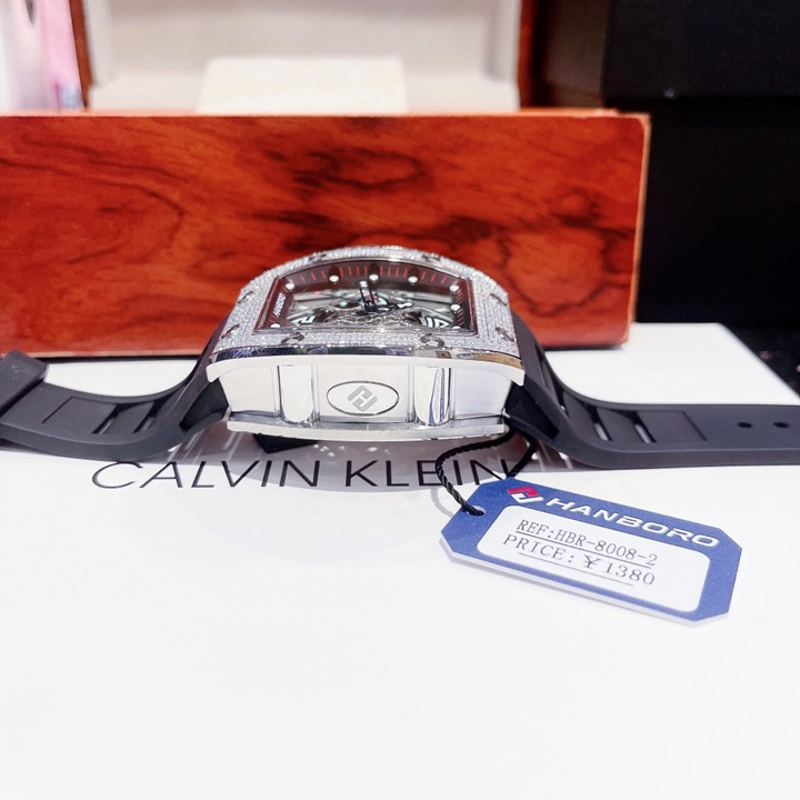 Đồng Hồ Hanboro HOT 2022 |Mặt Oval |Nam Giới |Dây Cao Su |Máy Cơ (Automatic) |Size 40x50mm |Donghogiatot.vn