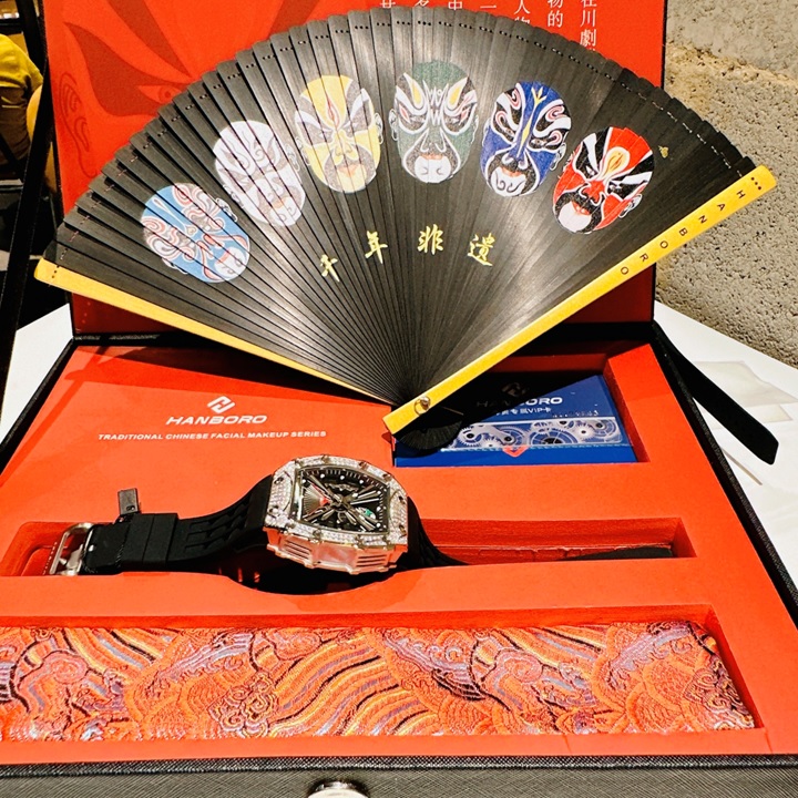 Đồng Hồ Hanboro Lật Mặt Limited |Nam Giới |Mặt Oval |Trắng Silver |Máy Cơ (Automatic) |Size Lớn 43x50mm |Donghogiatot.vn