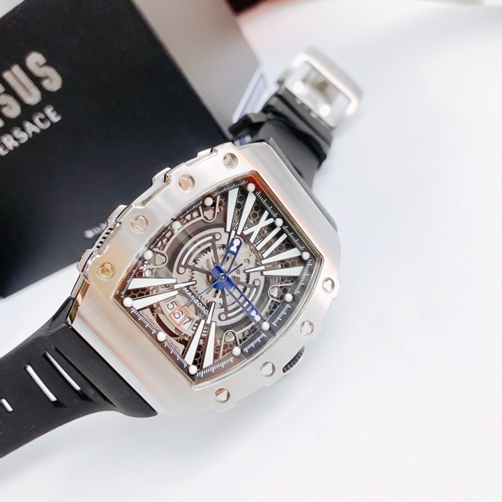 Đồng Hồ Hanboro Lịch Ngày Số La Mã |Nam Giới |Mặt Oval Titan |Máy Cơ (Automatic) |Size Lớn 43x50mm |Donghogiatot.vn