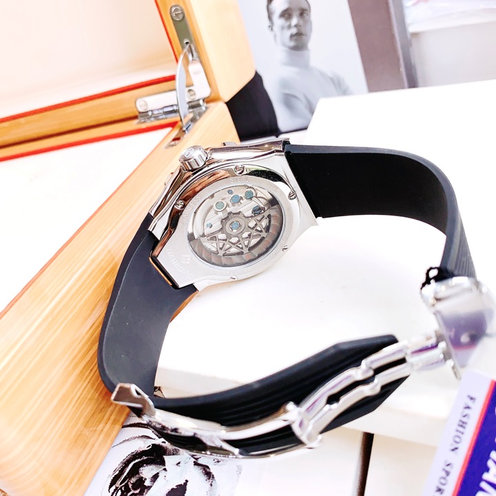 Đồng Hồ Hanboro Hublot Tourbillon |Mặt Elip |Nam Giới |Dây Cao Su |Máy Cơ (Tự Động) |Size Lớn 42x52mm |Donghogiatot.vn