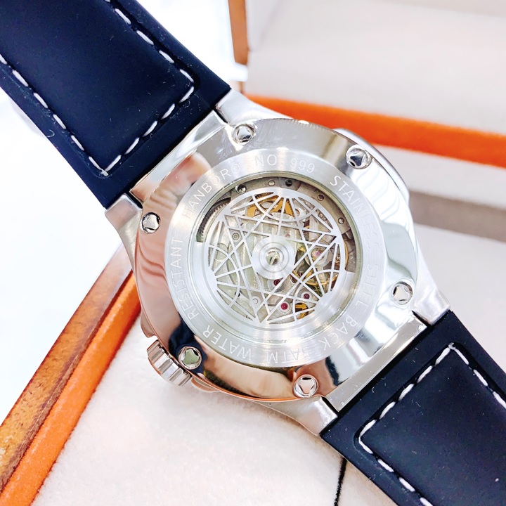 Đồng Hồ Hanboro Mặt Vũ Trụ |Nam Giới |Mặt Lục Giác Đính Full Đá |Máy Cơ (Automatic) |Size 42mm |Donghogiatot.vn