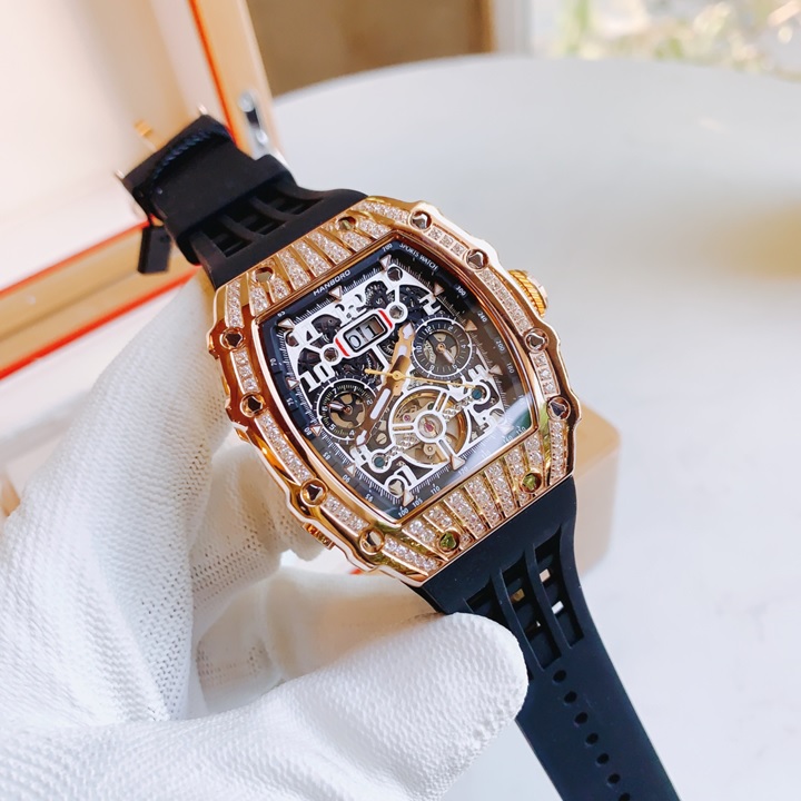 Đồng Hồ Hanboro Richard Mille |Nam Giới |Mặt Oval |Rose Gold |Máy Cơ (Automatic) |Size 40x50mm |Donghogiatot.vn