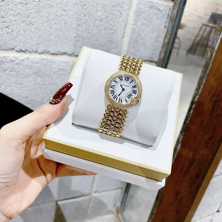 Đồng Hồ Cartier Ballon Bleu |Nữ Giới |Dây Kim Loại |Vàng Full Gold |Máy Pin (Quartz) |Donghogiatot.vn