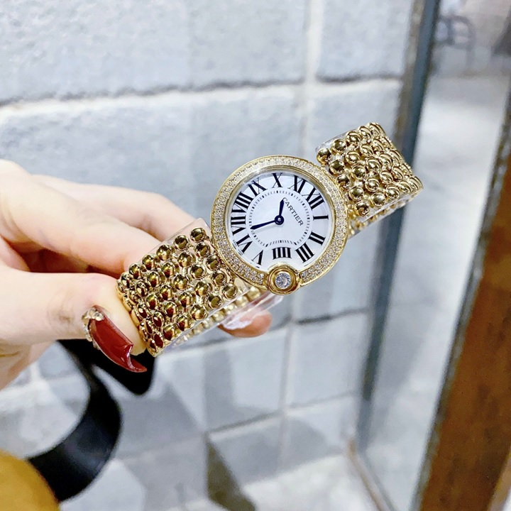 Đồng Hồ Cartier Ballon Bleu |Nữ Giới |Dây Kim Loại |Vàng Full Gold |Máy Pin (Quartz) |Donghogiatot.vn