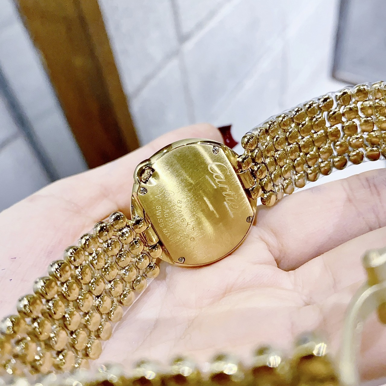 Đồng Hồ Cartier Ballon Bleu |Nữ Giới |Dây Kim Loại |Mặt Tròn Xanh |Máy Pin (Quartz) |Donghogiatot.vn