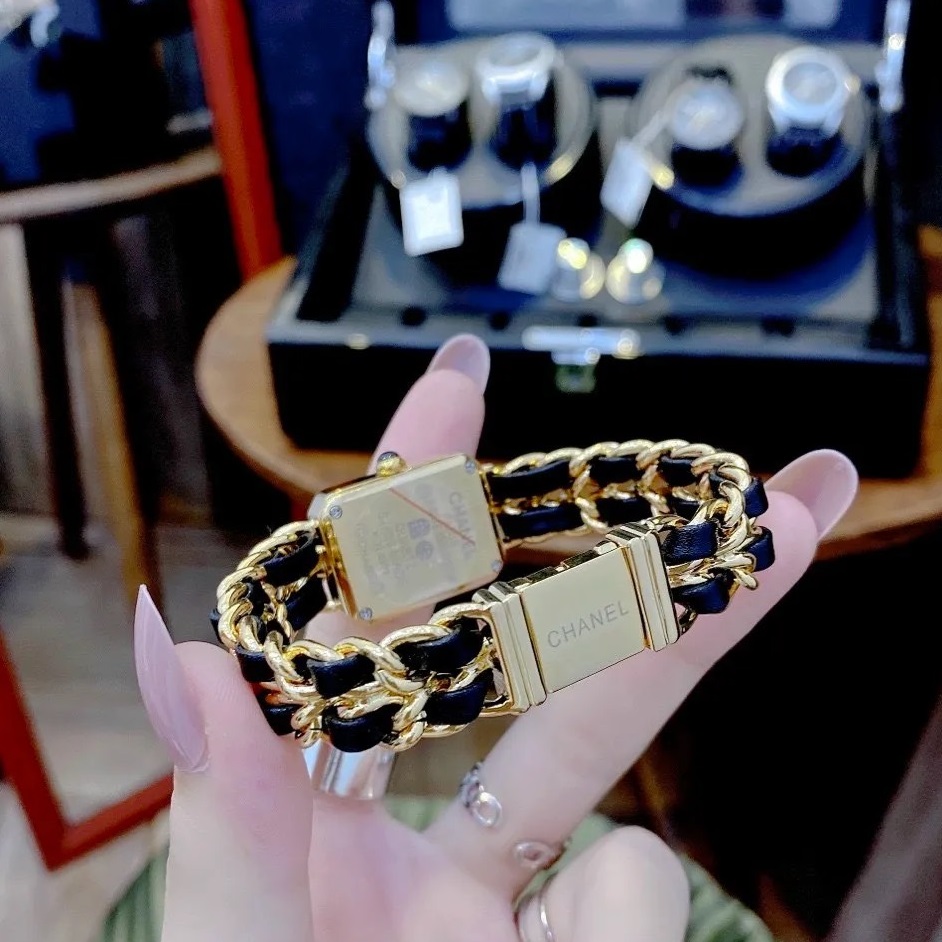 Đồng Hồ Chanel Premiere Chain |Nữ Giới |Demi Vàng Gold |Mặt Chữ Nhật |Máy Pin (Quartz) |Donghogiatpt.vn