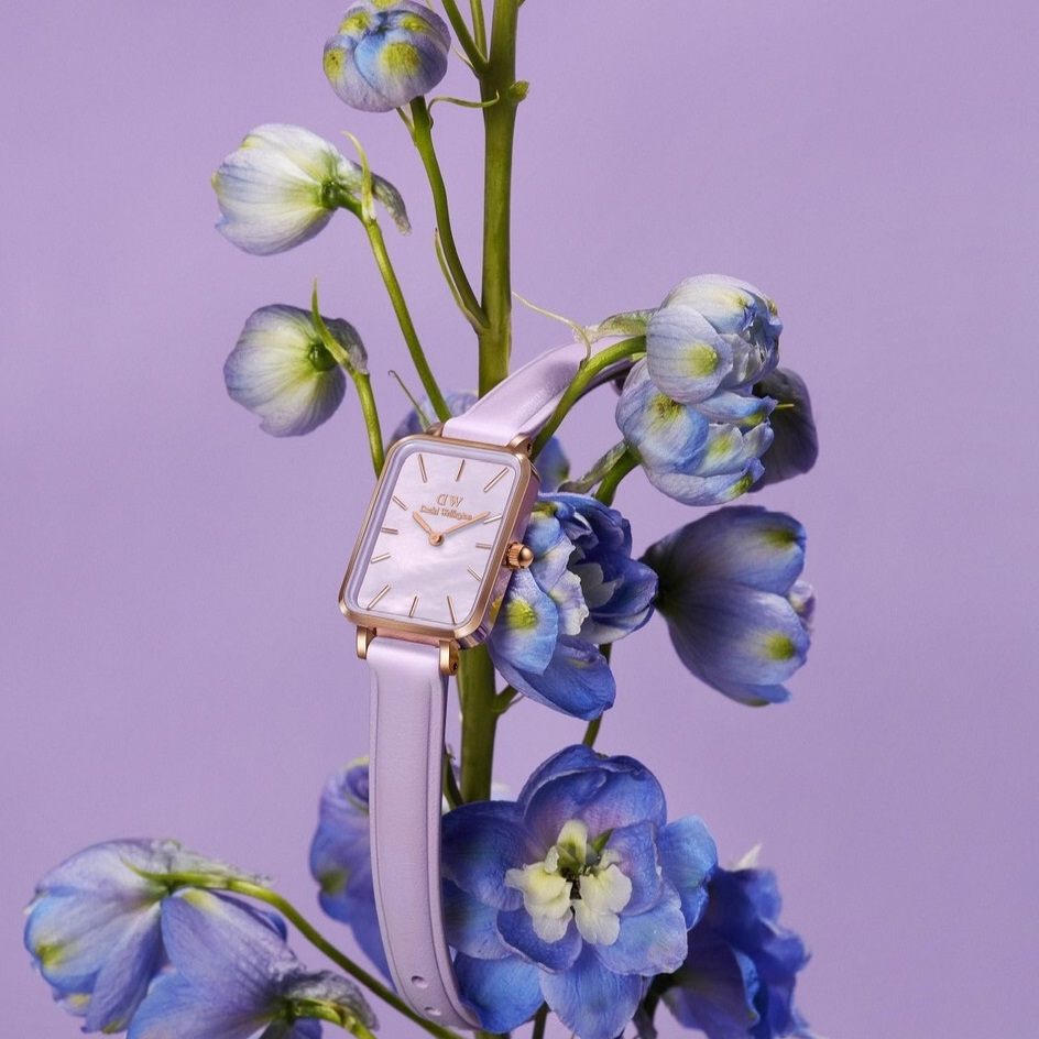 Đồng Hồ DW MOP Lavender Màu Tím |Nữ Giới |Dây Da |Mặt Chữ Nhật |Máy Pin (Quartz) |Size Nhỏ |Donghogiatot.vn