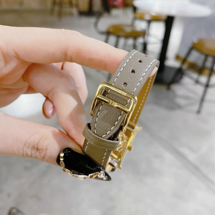 Đồng Hồ Hermes Heure H Vàng Gold |Nữ Giới |Mặt Vuông |Dây Da |Máy Pin (Quartz) |Donghogiatot.vn