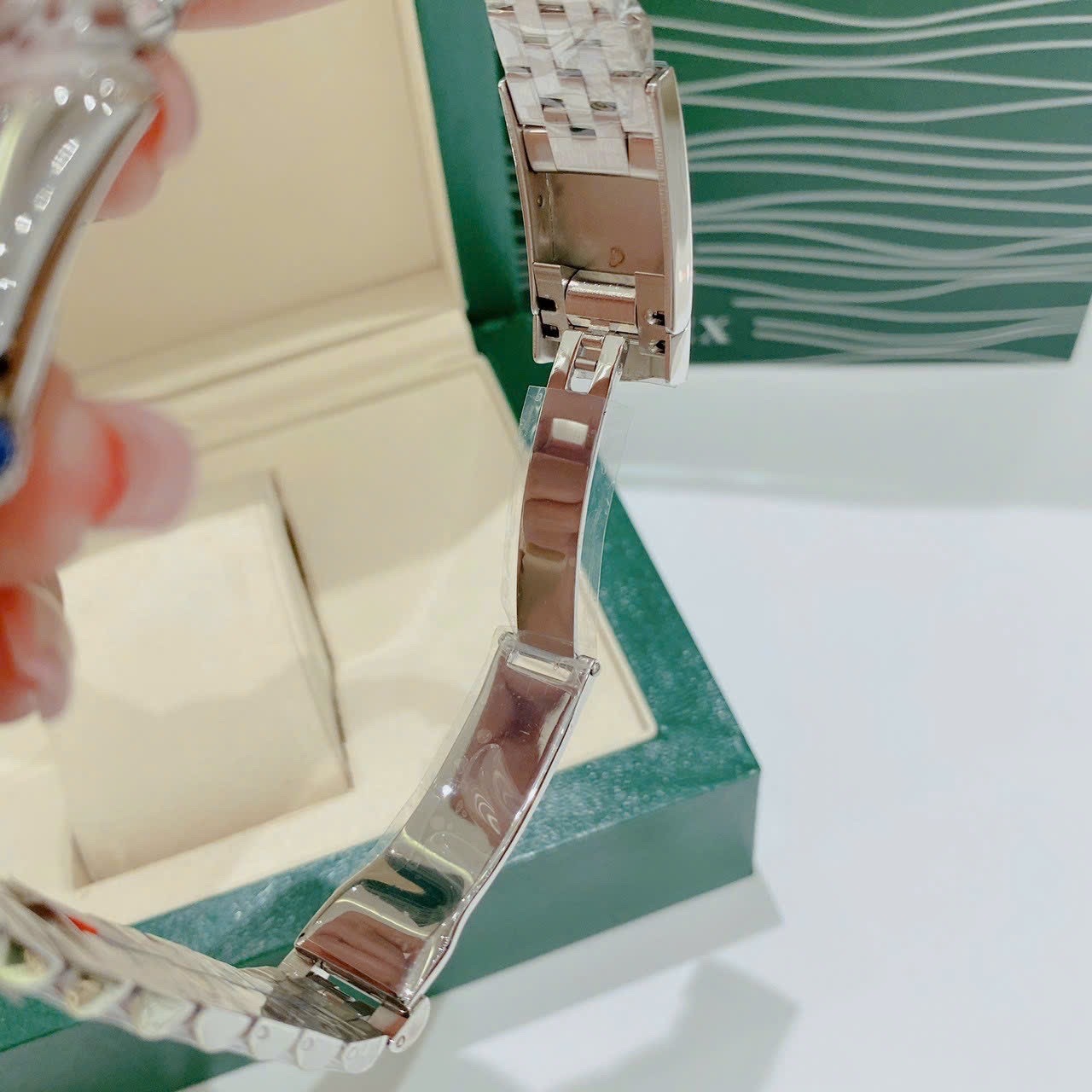 Đồng Hồ Rolex Niềng Khía |Nữ Giới |Mặt Xanh Dương |Dây Kim Loại Silver |Máy Cơ (Automatic) |Size 36mm |donghogiatot.vn