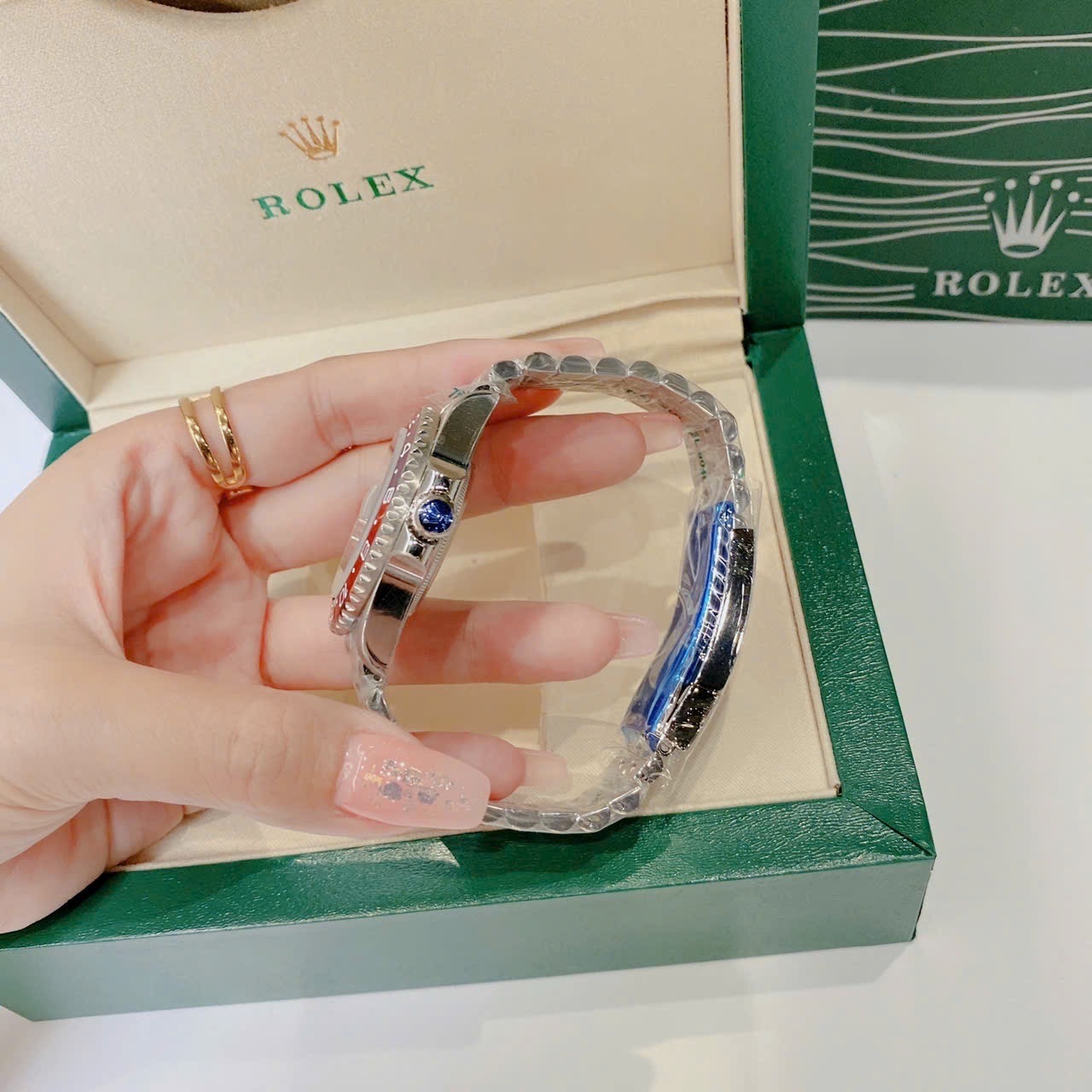 Đồng Hồ Rolex GMT Master II |Nam Giới |Niềng Số |Dây Kim Loại Silver |Máy Cơ (Automatic) |Size 40mm |donghogiatot.vn