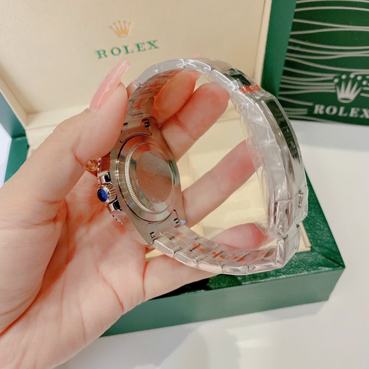 Đồng Hồ Rolex GMT Master II |Nam Giới |Niềng Xanh Dương |Dây Kim Loại Silver |Máy Cơ (Automatic) |Size 40mm |donghogiatot.vn