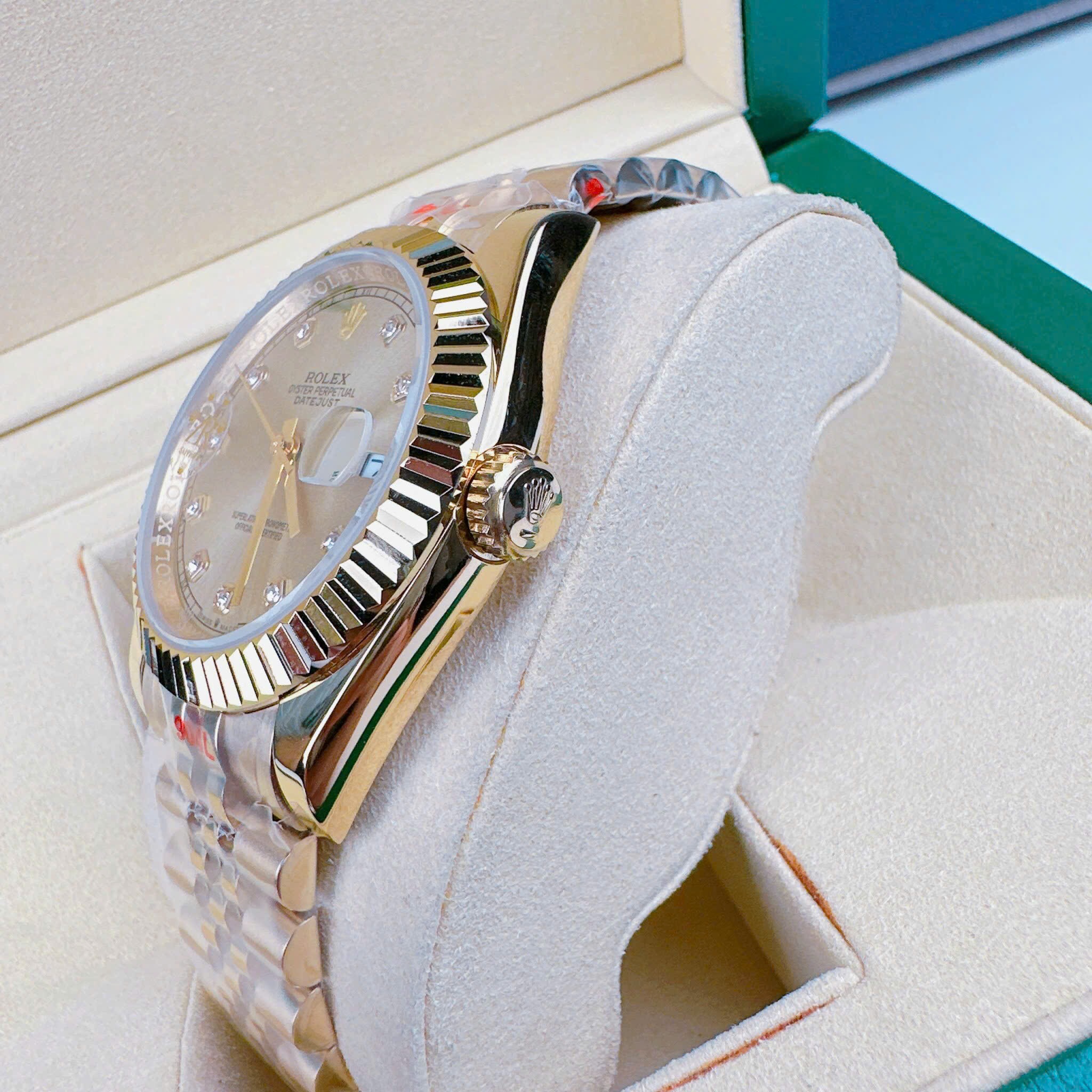 Đồng Hồ Rolex Niềng Khía |Nam Giới |Dây Kim Loại Vàng Gold |Máy Cơ (Automatic) |Size 41mm |donghogiatot.vn