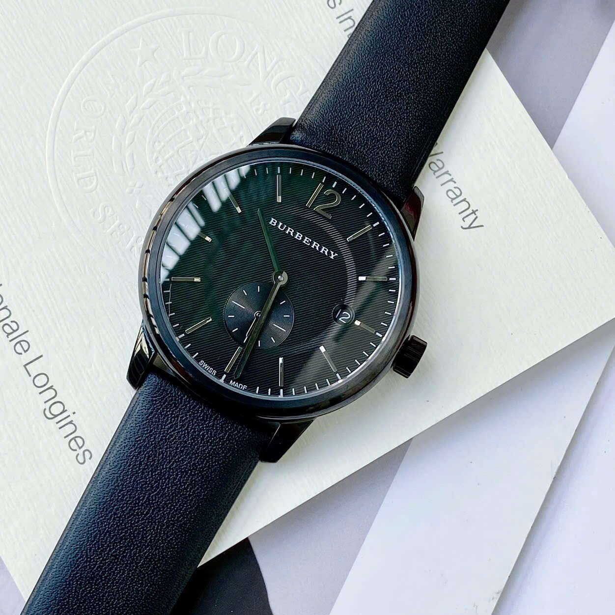 Đồng Hồ Burberry Classic Round |Nam Giới |Mặt Tròn (Đen) |Dây Da |Máy Pin (Quartz) |Donghogiatot.vn