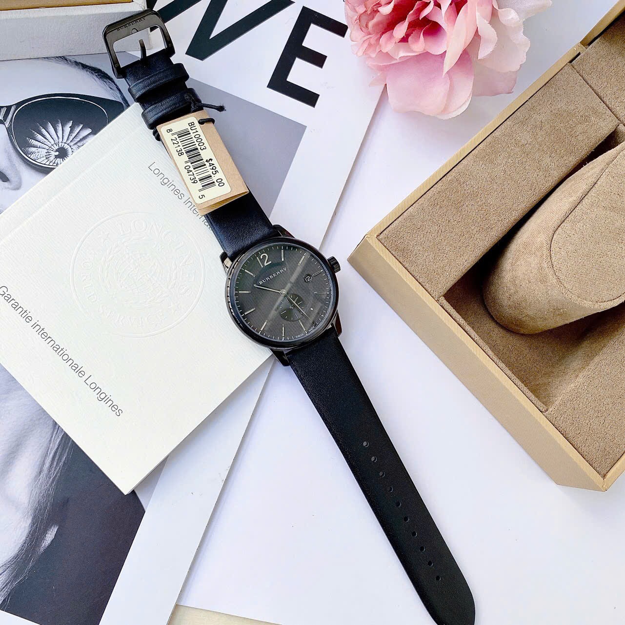 Đồng Hồ Burberry Classic Round |Nam Giới |Mặt Tròn (Đen) |Dây Da |Máy Pin (Quartz) |Donghogiatot.vn