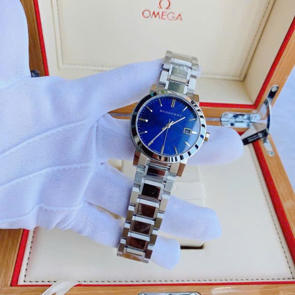 Đồng Hồ Burberry The City |Nam Giới |Xanh Dương |Dây Kim Loại Silver |Máy Pin (Quartz) |Size 38mm |donghogiatot.vn