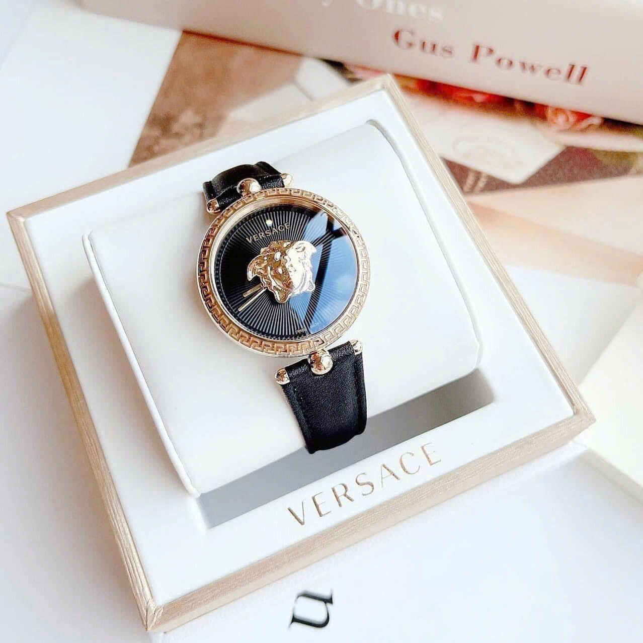 Đồng Hồ Versace Palazzo Empire |Nữ Giới |Vàng Gold |Dây Da Đen |Máy Pin (Quartz) |Size 34mm |donghogiatot.vn