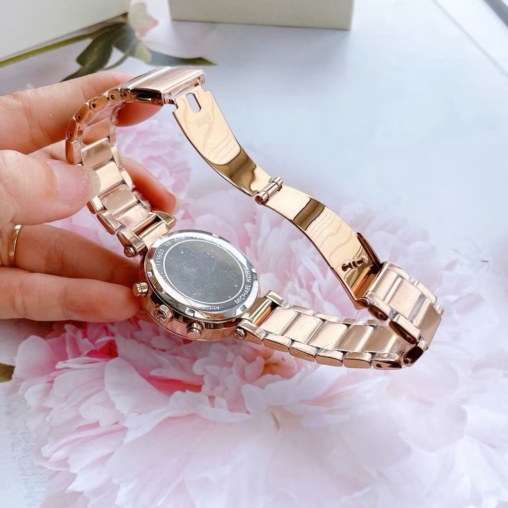 Đồng Hồ Michael Kors Parker |Nữ Giới |Mặt Đỏ |Dây Kim Loại Rose Gold |Máy Pin (Quartz) |Size 38mm |donghogiatot.vn
