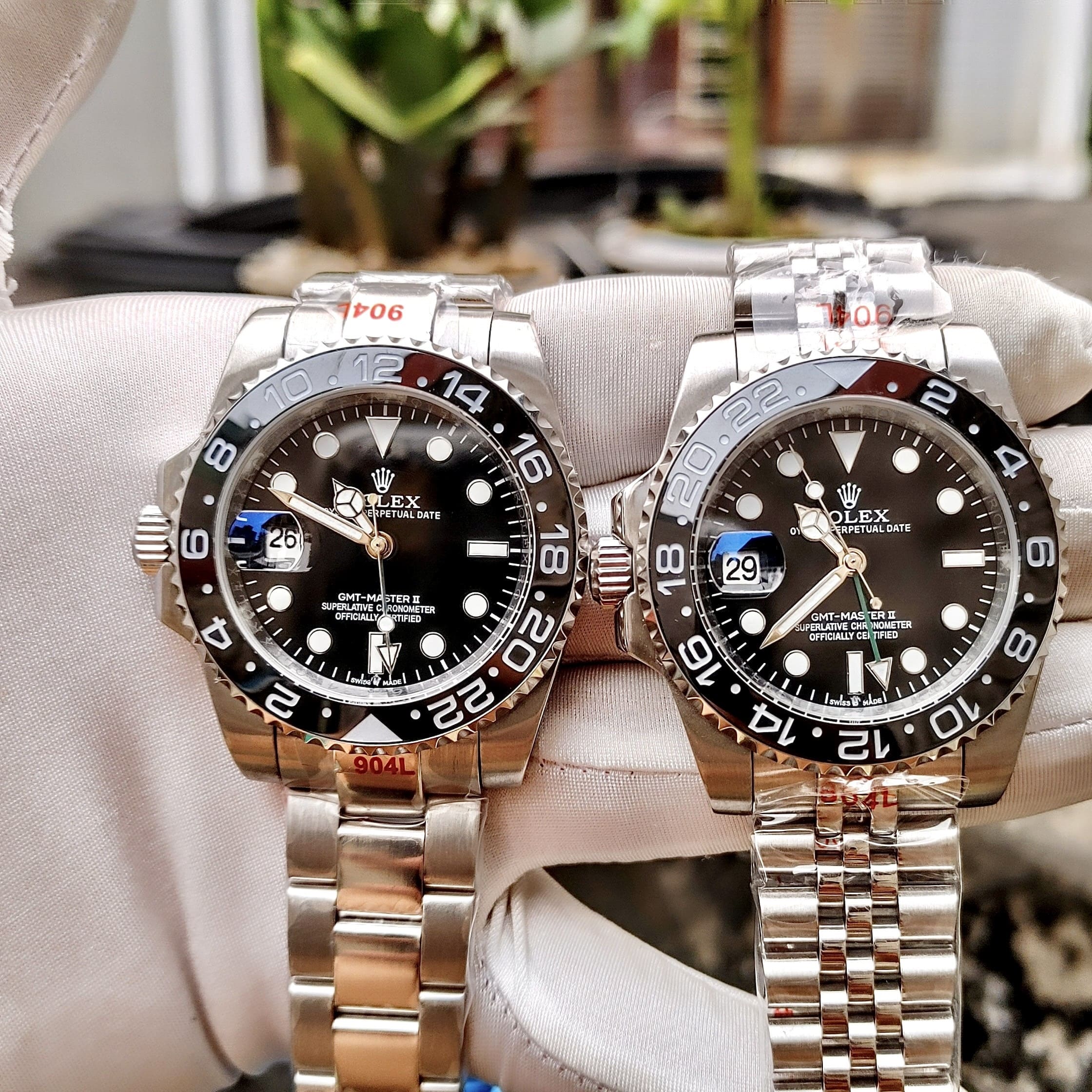 Đồng Hồ Rolex GMT Master II |Nam Giới |Niềng Đen |Dây Kim Loại Silver |Máy Cơ (Automatic) |Size 40mm |donghogiatot.vn