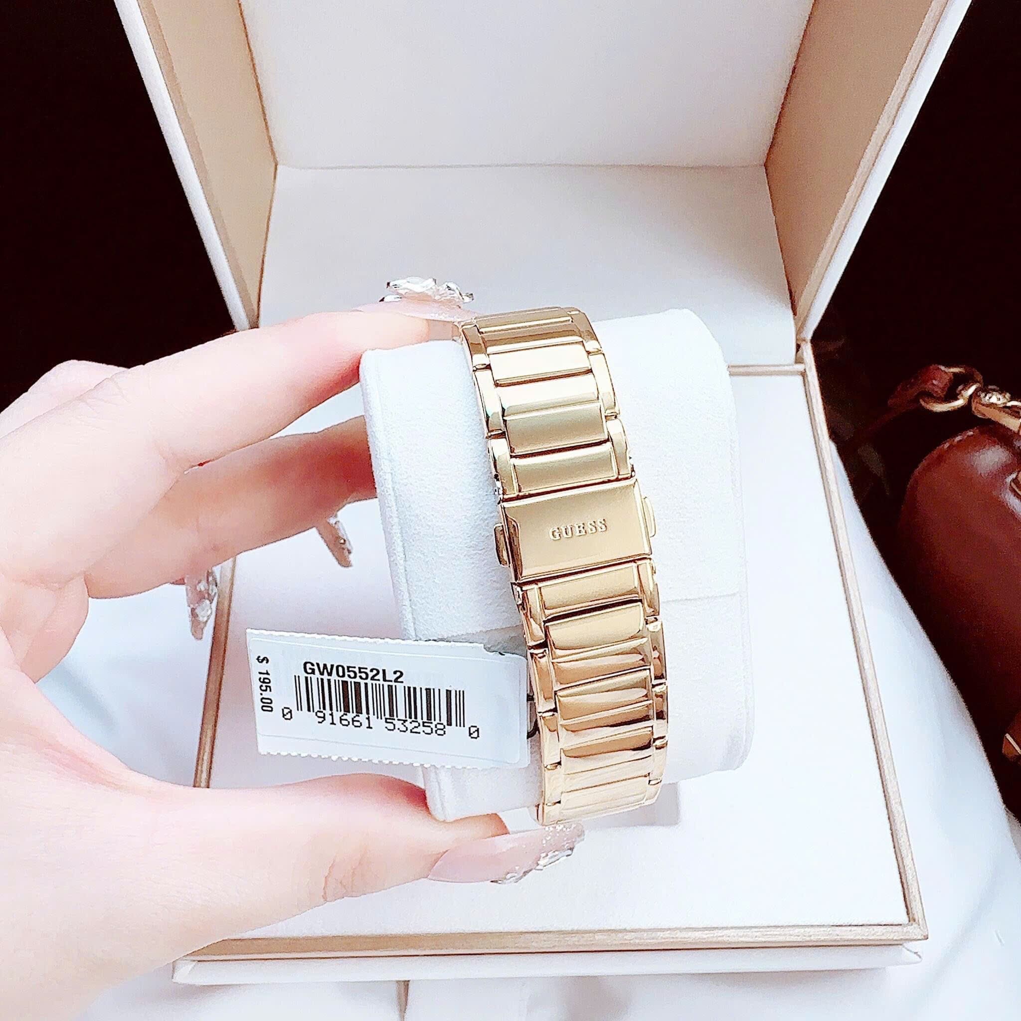 Đồng Hồ Guess Fusion |Nữ Giới |Đính Đá |Dây Kim Loại Vàng Gold |Máy Pin (Quartz) |Size 36mm |donghogiatot.vn