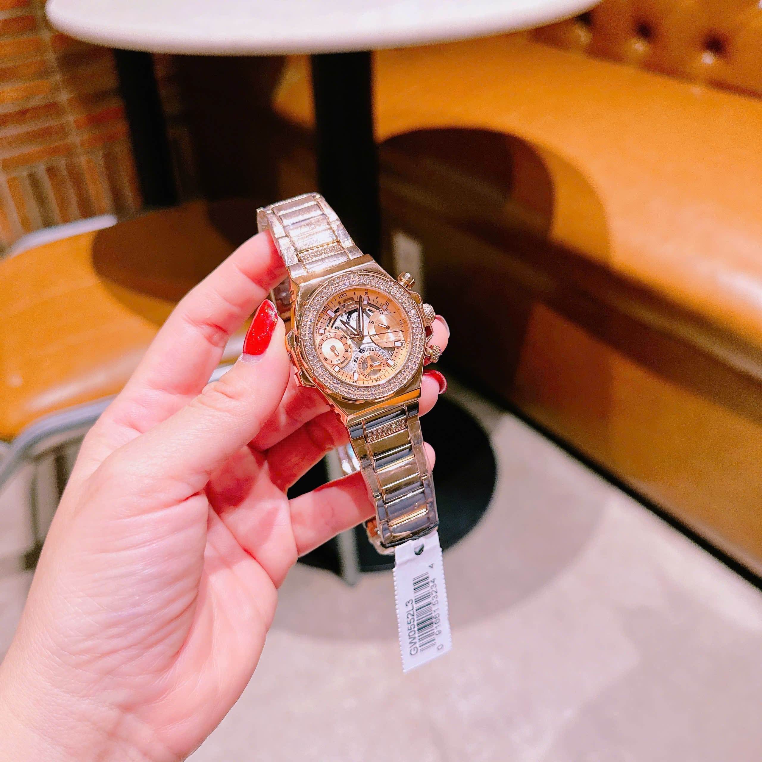 Đồng Hồ Guess Fusion |Nữ Giới |Đính Đá |Dây Kim Loại Rose Gold |Máy Pin (Quartz) |Size 36mm |donghogiatot.vn