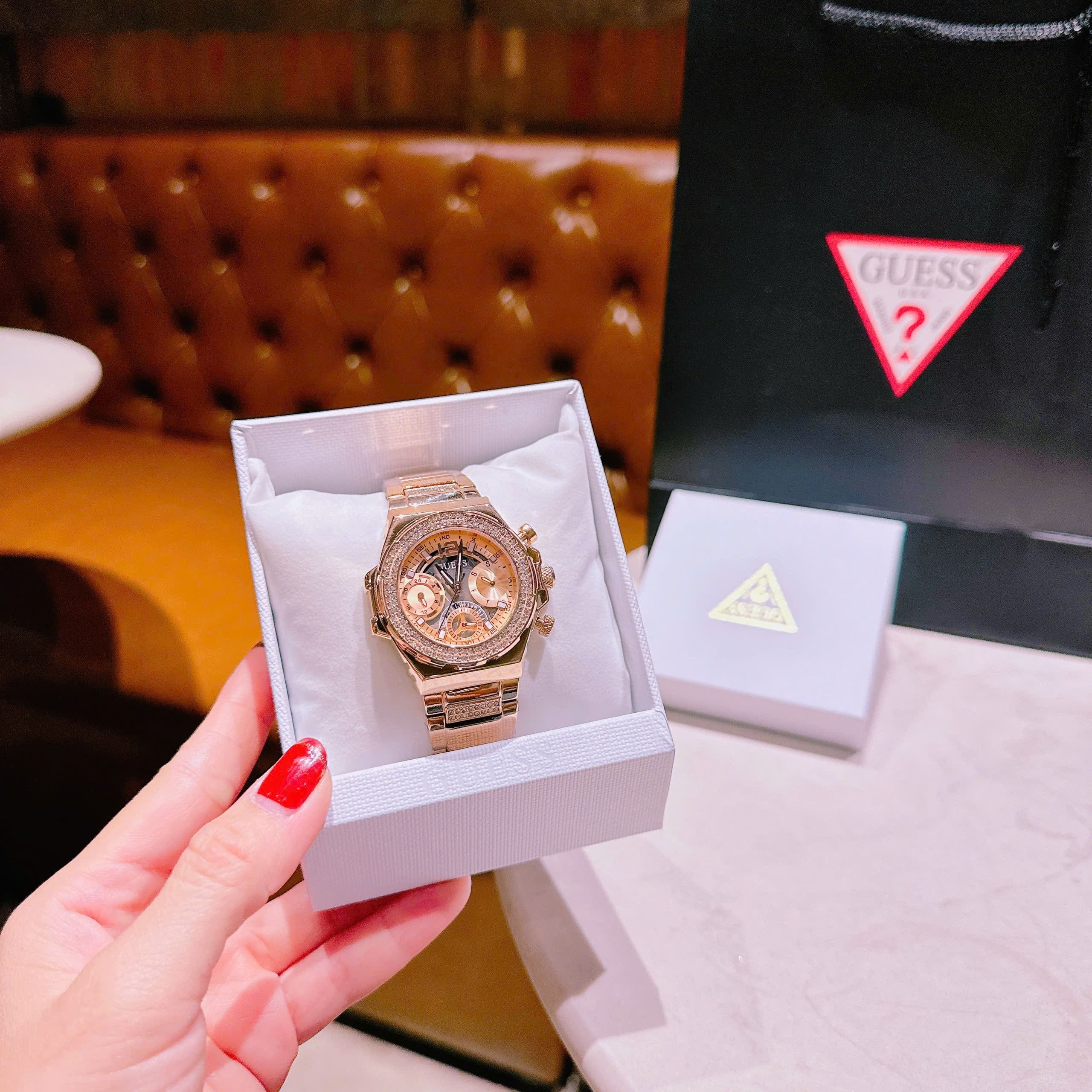 Đồng Hồ Guess Fusion |Nữ Giới |Đính Đá |Dây Kim Loại Rose Gold |Máy Pin (Quartz) |Size 36mm |donghogiatot.vn