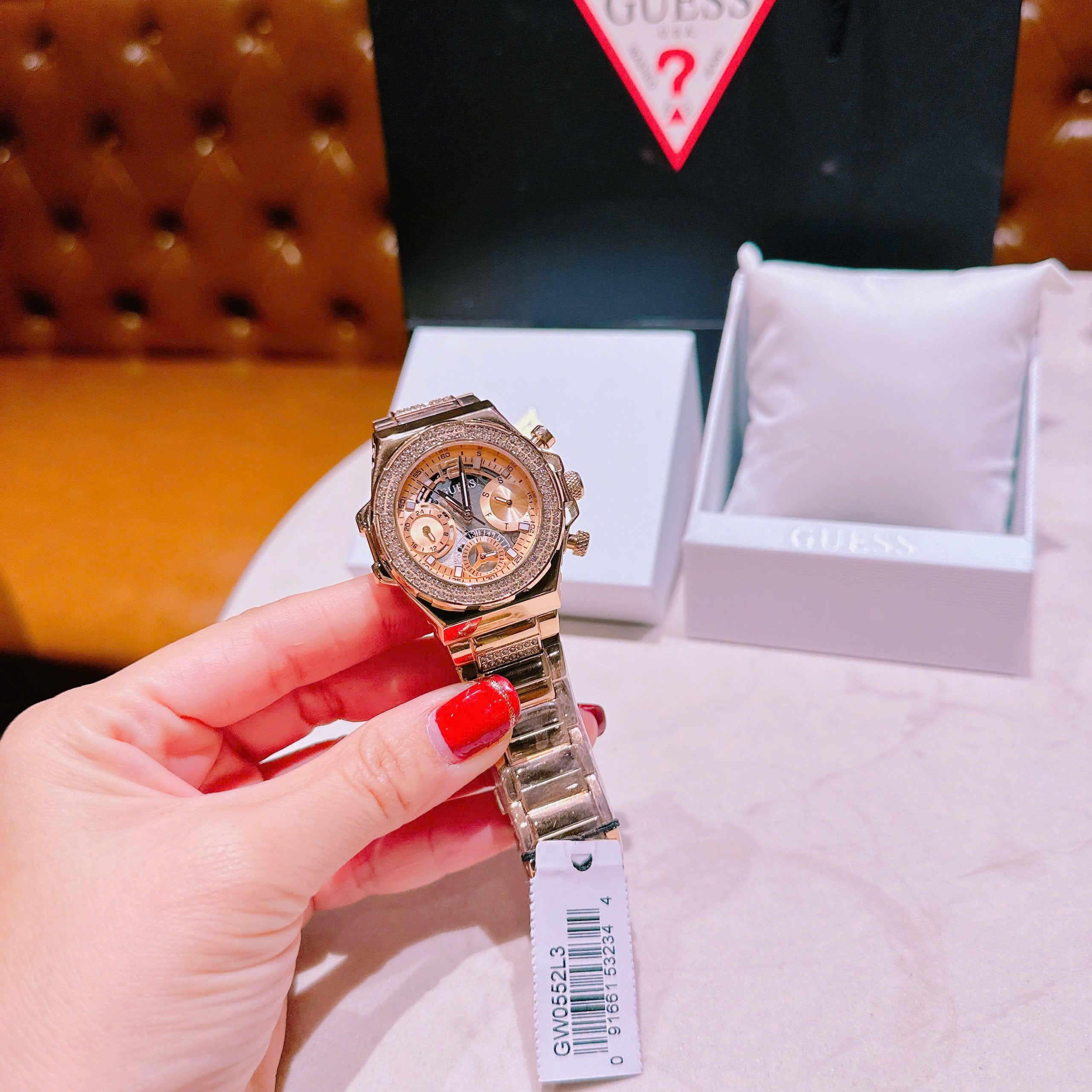 Đồng Hồ Guess Fusion |Nữ Giới |Đính Đá |Dây Kim Loại Rose Gold |Máy Pin (Quartz) |Size 36mm |donghogiatot.vn