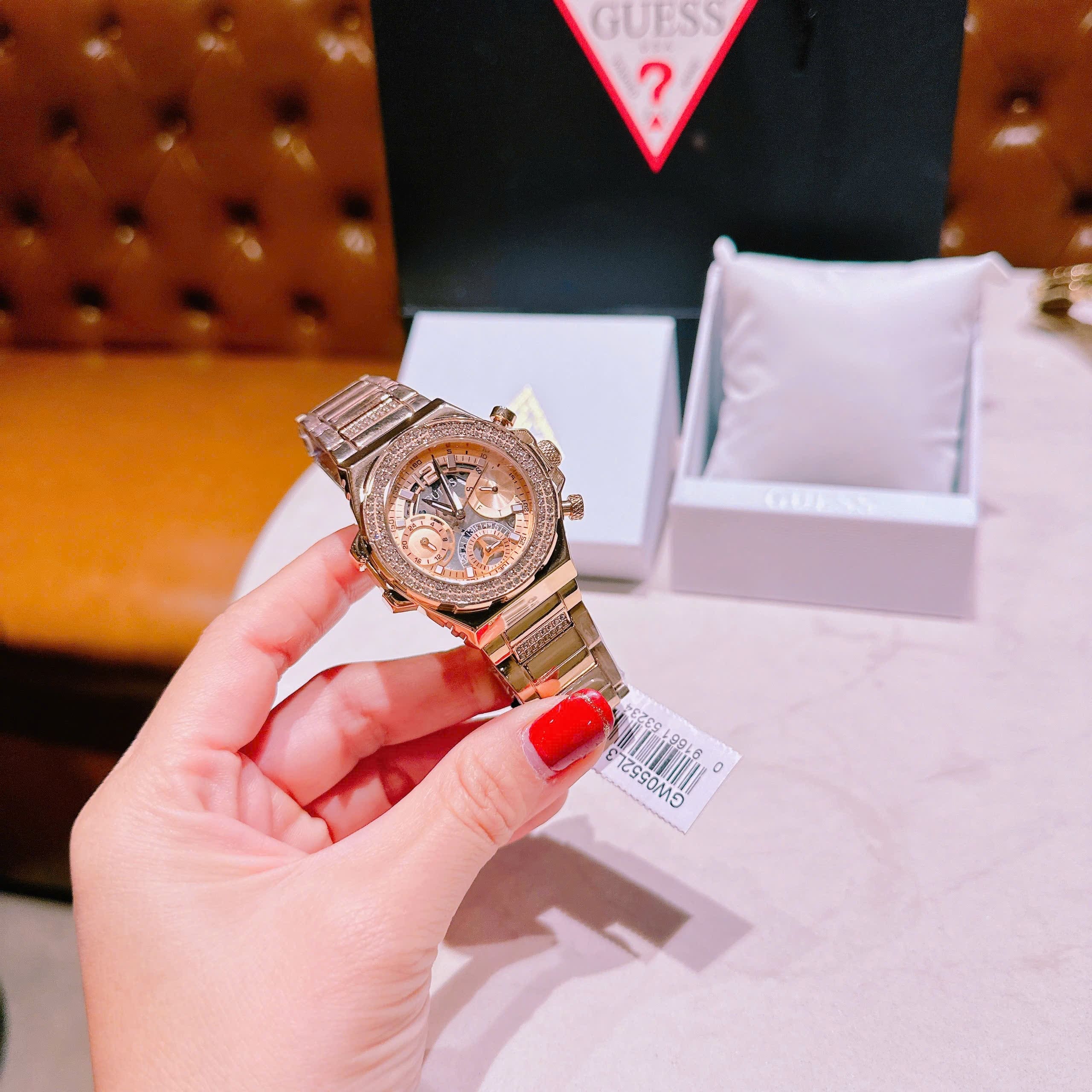 Đồng Hồ Guess Fusion |Nữ Giới |Đính Đá |Dây Kim Loại Rose Gold |Máy Pin (Quartz) |Size 36mm |donghogiatot.vn