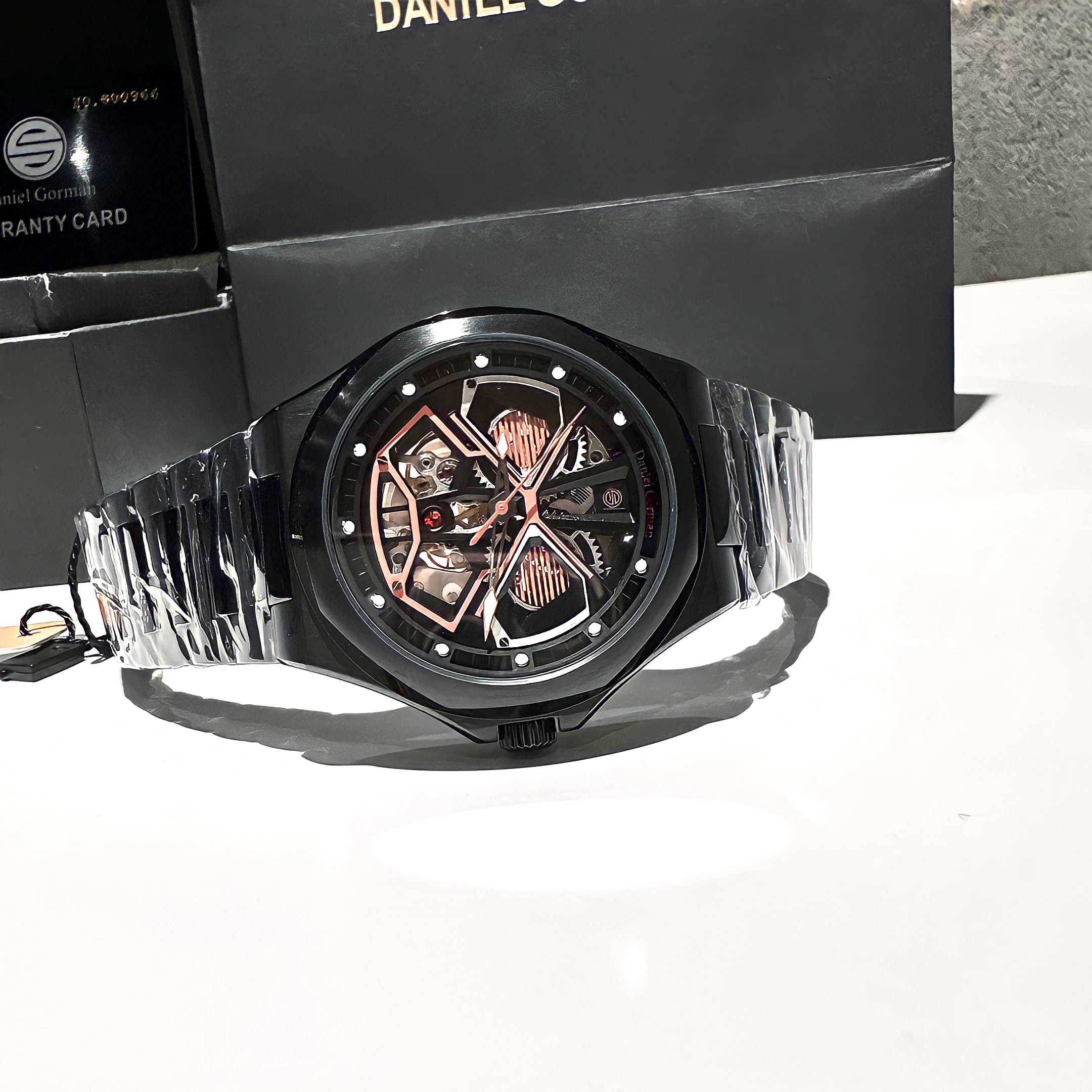 Đồng Hồ Daniel Gorman Full Đen |Nam Giới |Dây Kim Loại |Máy Cơ (Automatic) |Mặt Tròn |Donghogiatot.vn