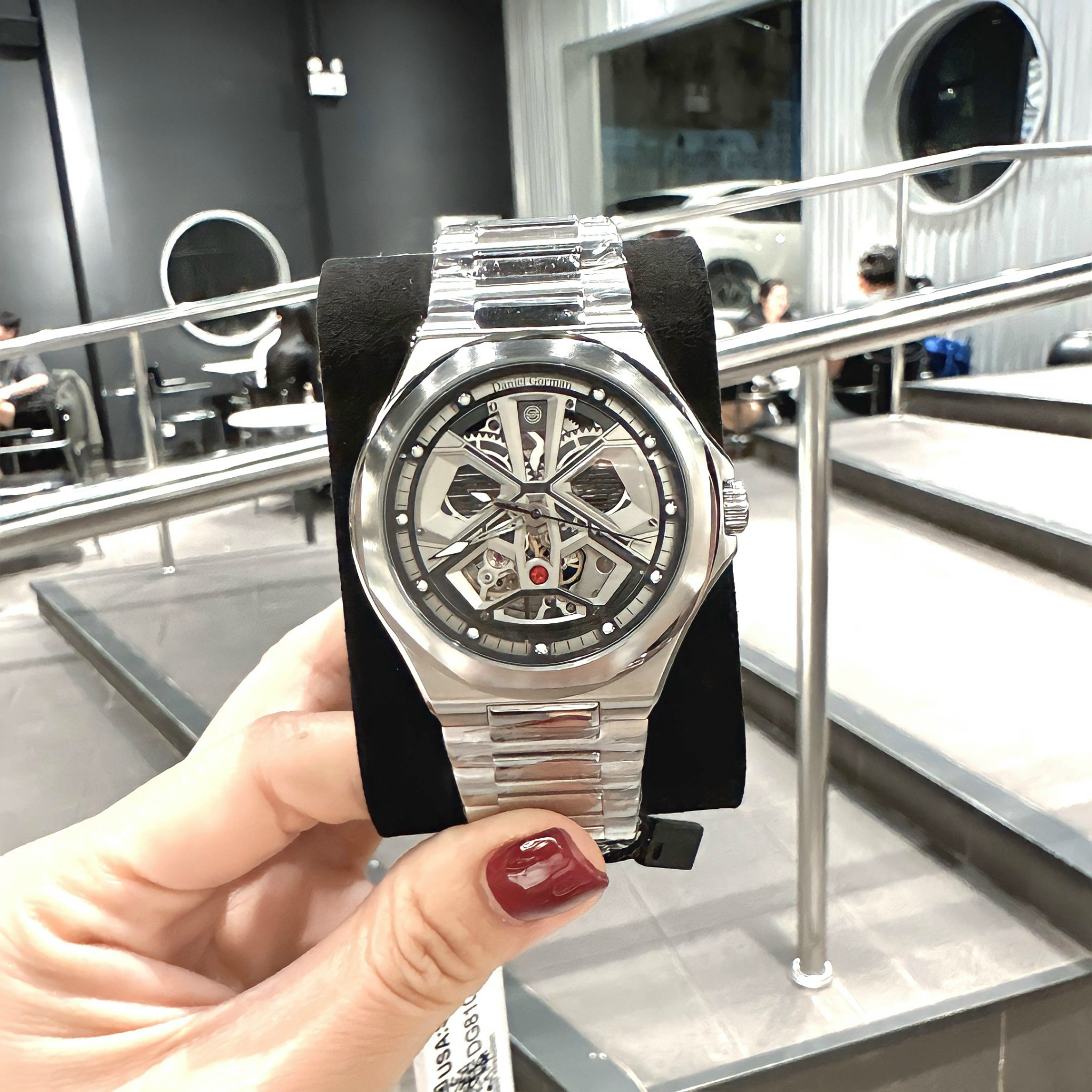 Đồng Hồ Daniel Gorman Trắng Silver |Nam Giới |Dây Kim Loại |Máy Cơ (Automatic) |Mặt Tròn |Donghogiatot.vn