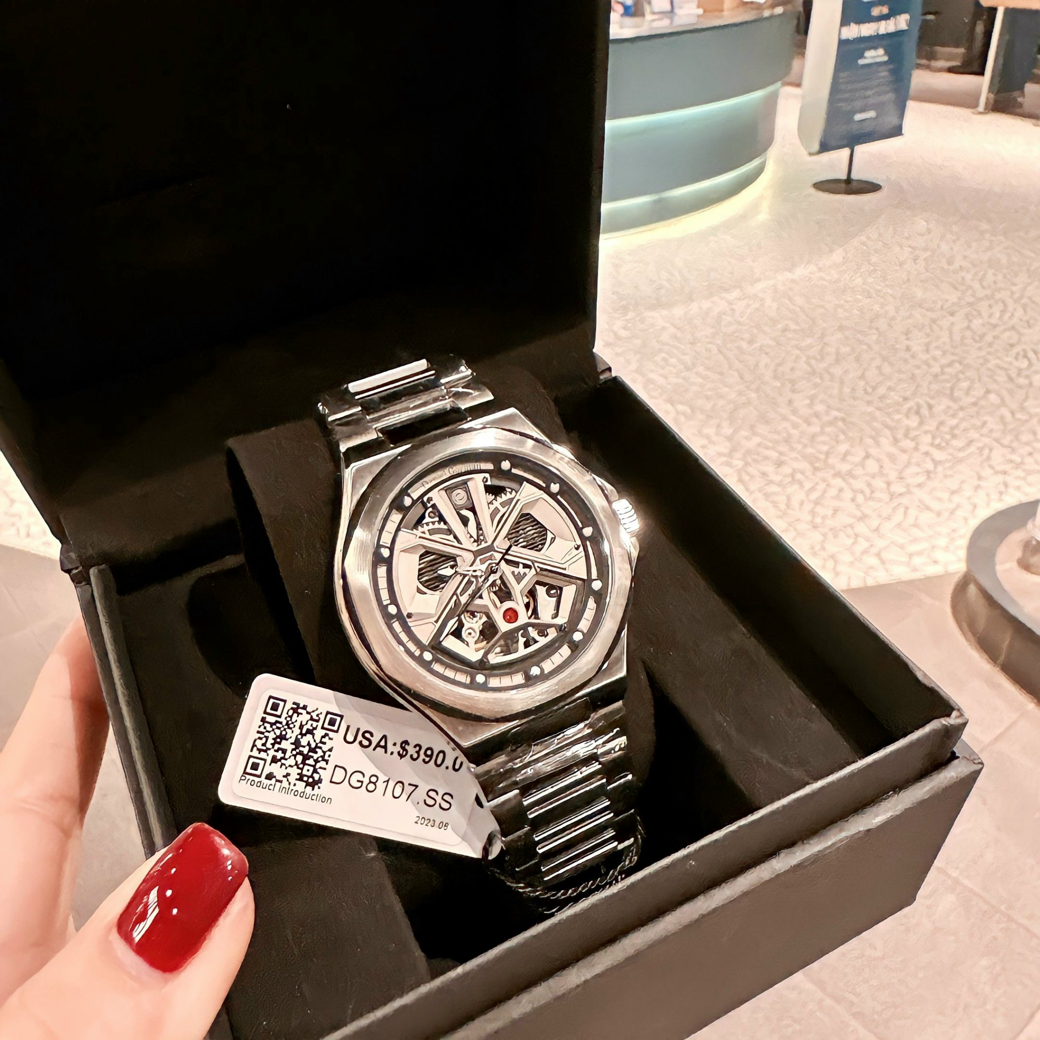 Đồng Hồ Daniel Gorman Trắng Silver |Nam Giới |Dây Kim Loại |Máy Cơ (Automatic) |Mặt Tròn |Donghogiatot.vn