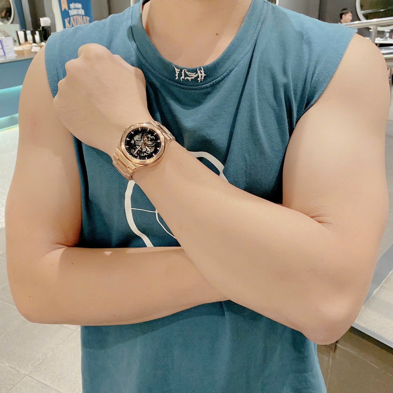 Đồng Hồ Daniel Gorman Rose Gold |Nam Giới |Dây Kim Loại |Máy Cơ (Automatic) |Mặt Tròn |Donghogiatot.vn