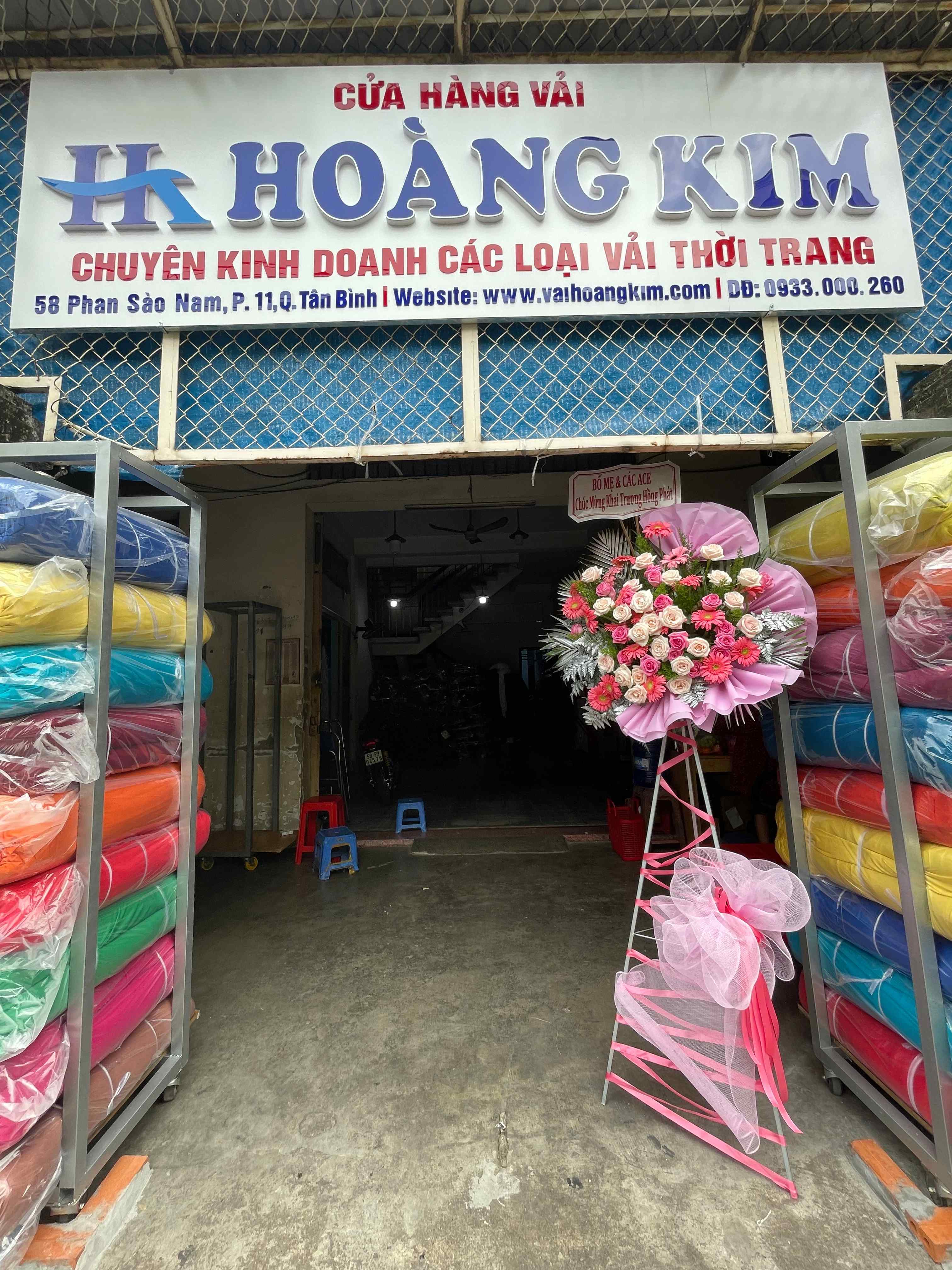 Cửa hàng vải Hoàng Kim Chợ Tân Bình TPHCM