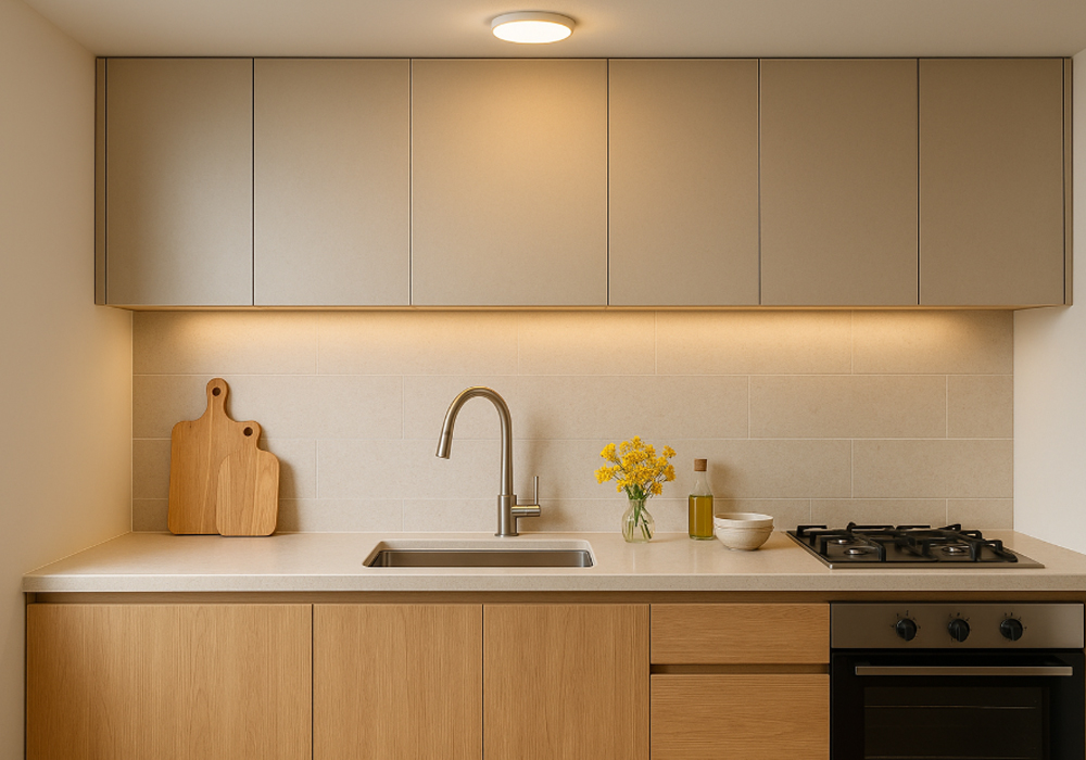 Bếp chữ I – Nhỏ gọn nhưng thao tác khó