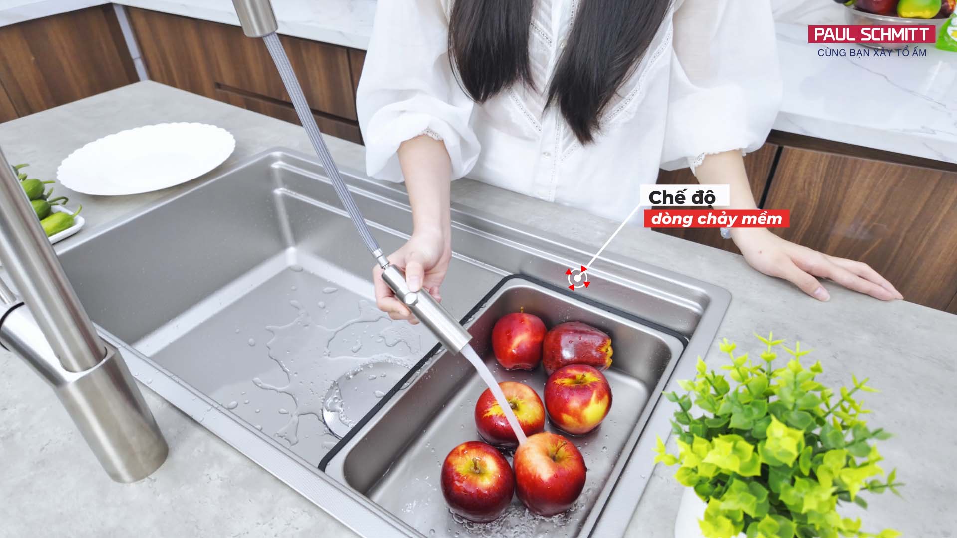 chế độ dòng chảy mềm vòi bếp PA321KS