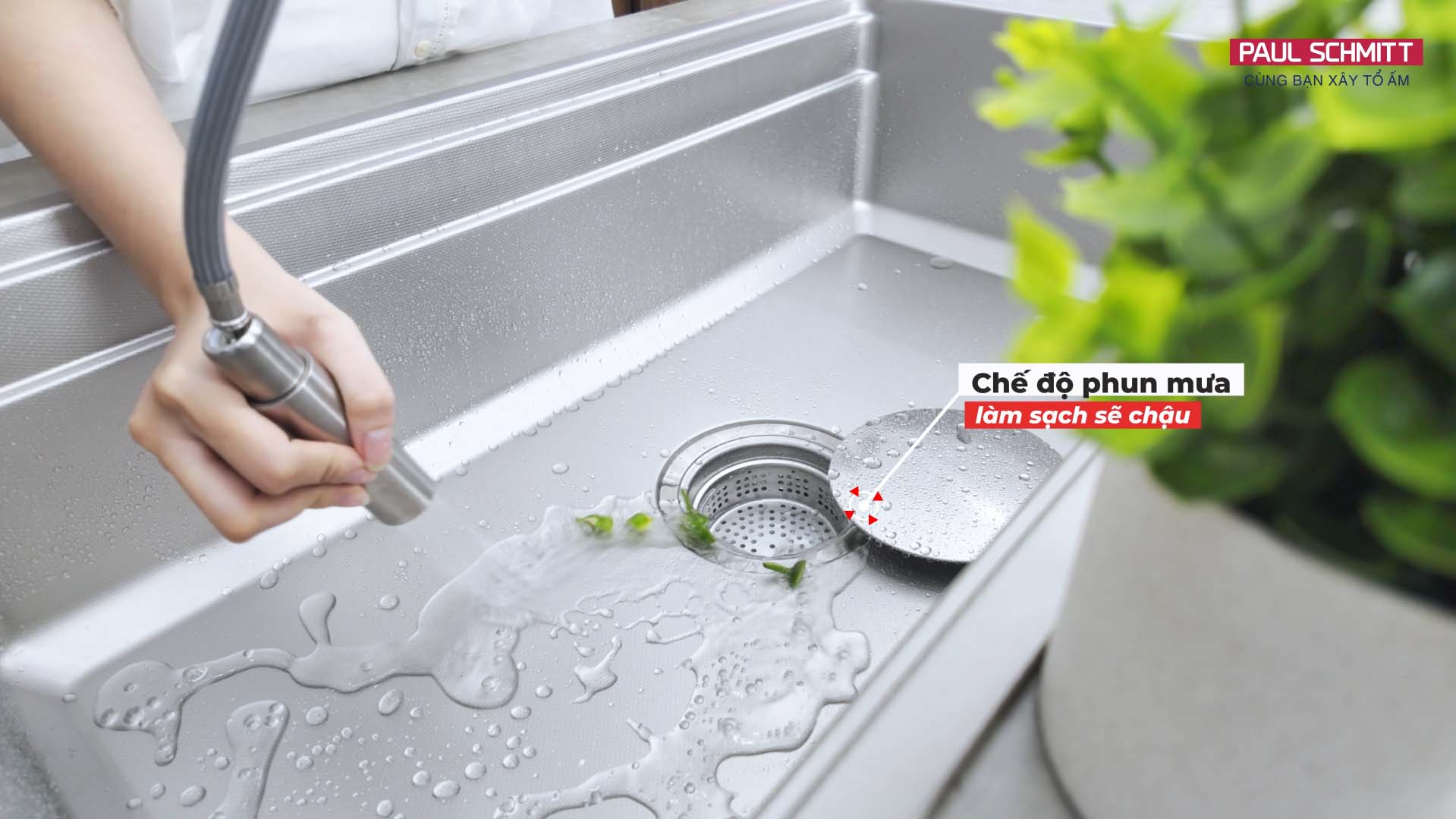 chế độ phun mưa vòi bếp PA321KS paul schmitt